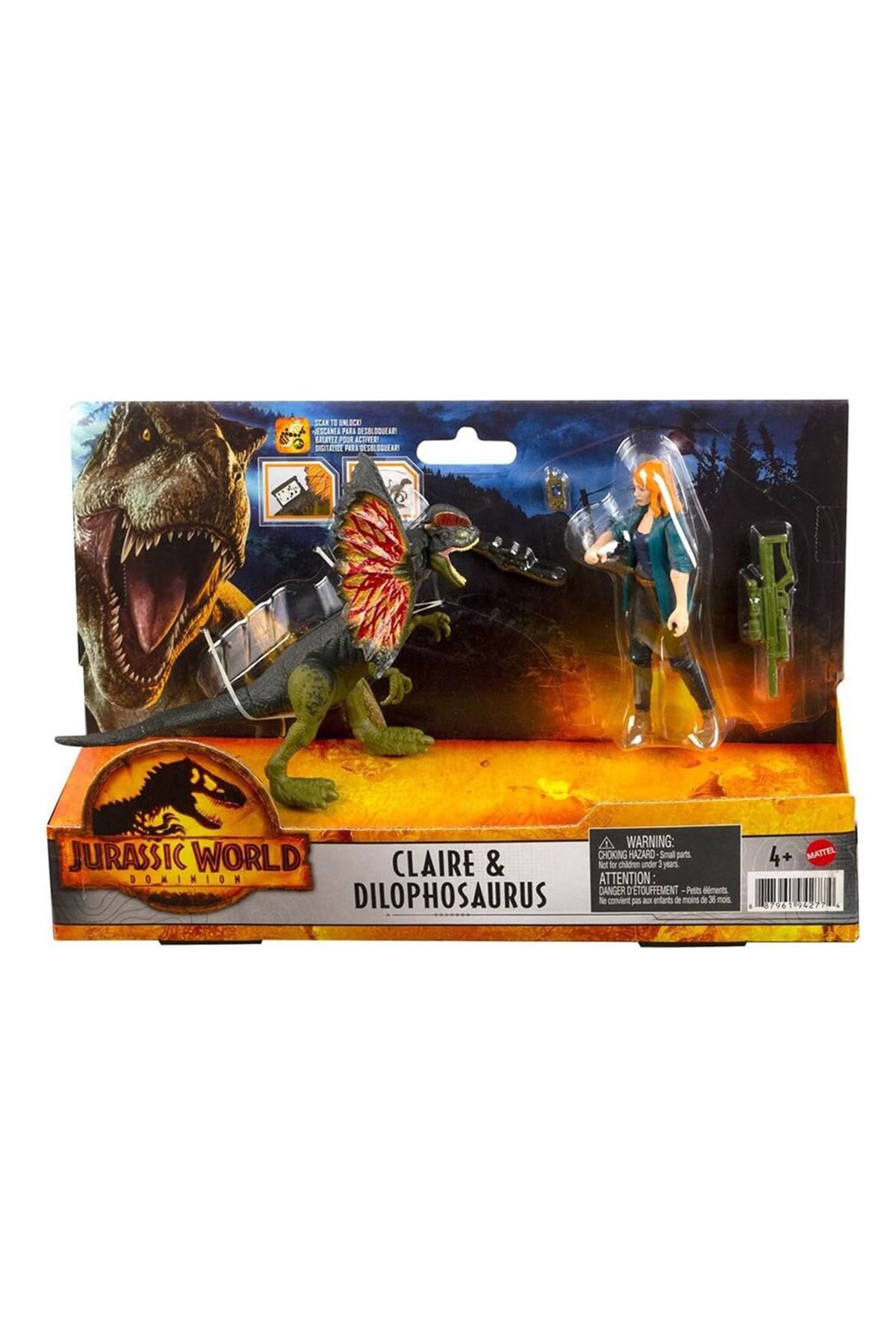 Jurassic World Claire & Dilophosaurus Figür Paketi