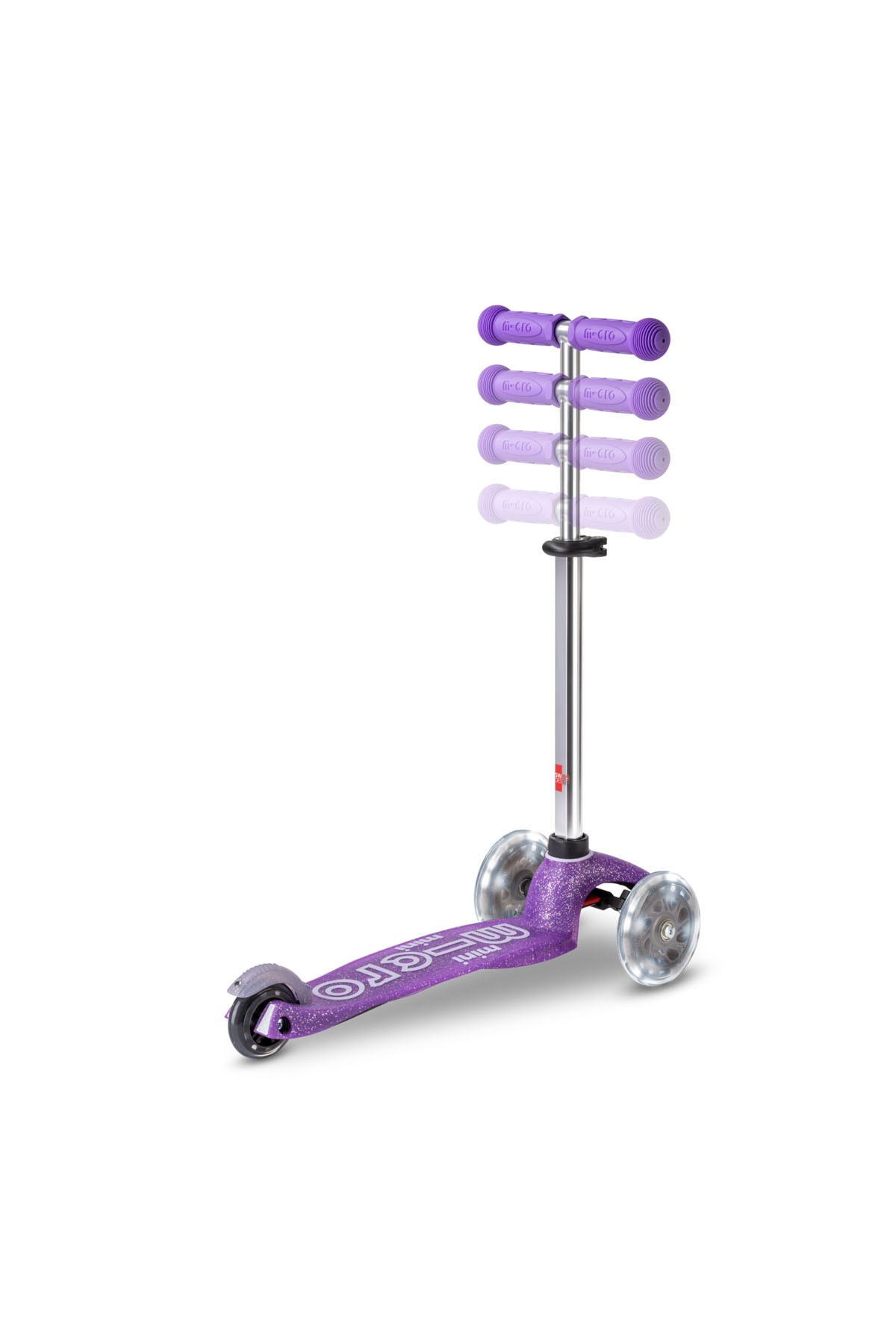 Micro Mini Micro 3 Tekerlekli Scooter Deluxe Fairy Glitter LED Purple