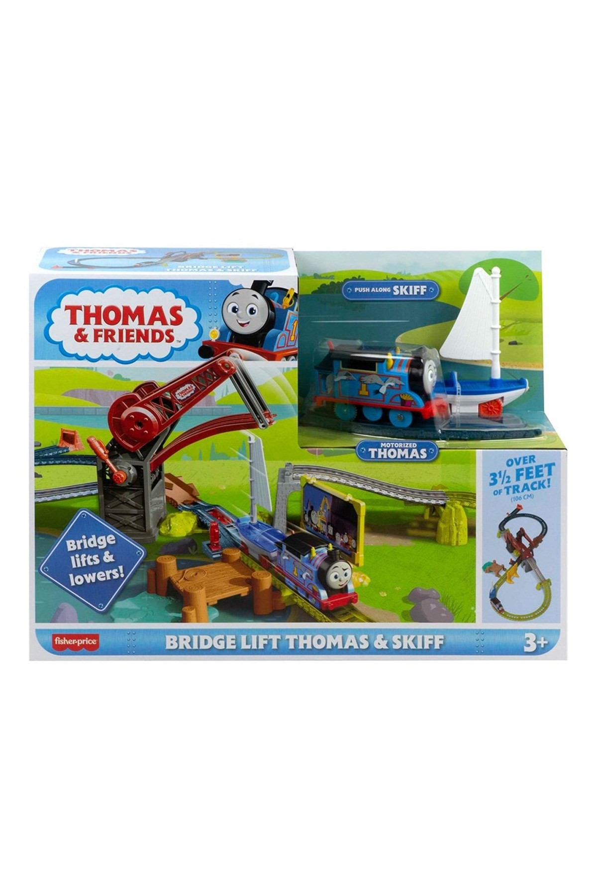 Thomas Friends Thomas ve Skiff Açılır Köprü Macerası (Motorlu Trenli)