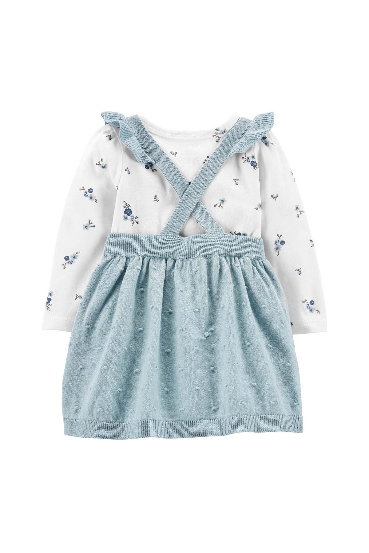 Carter's Layette Kız Bebek 2'li Elbise Çiçekli Mavi