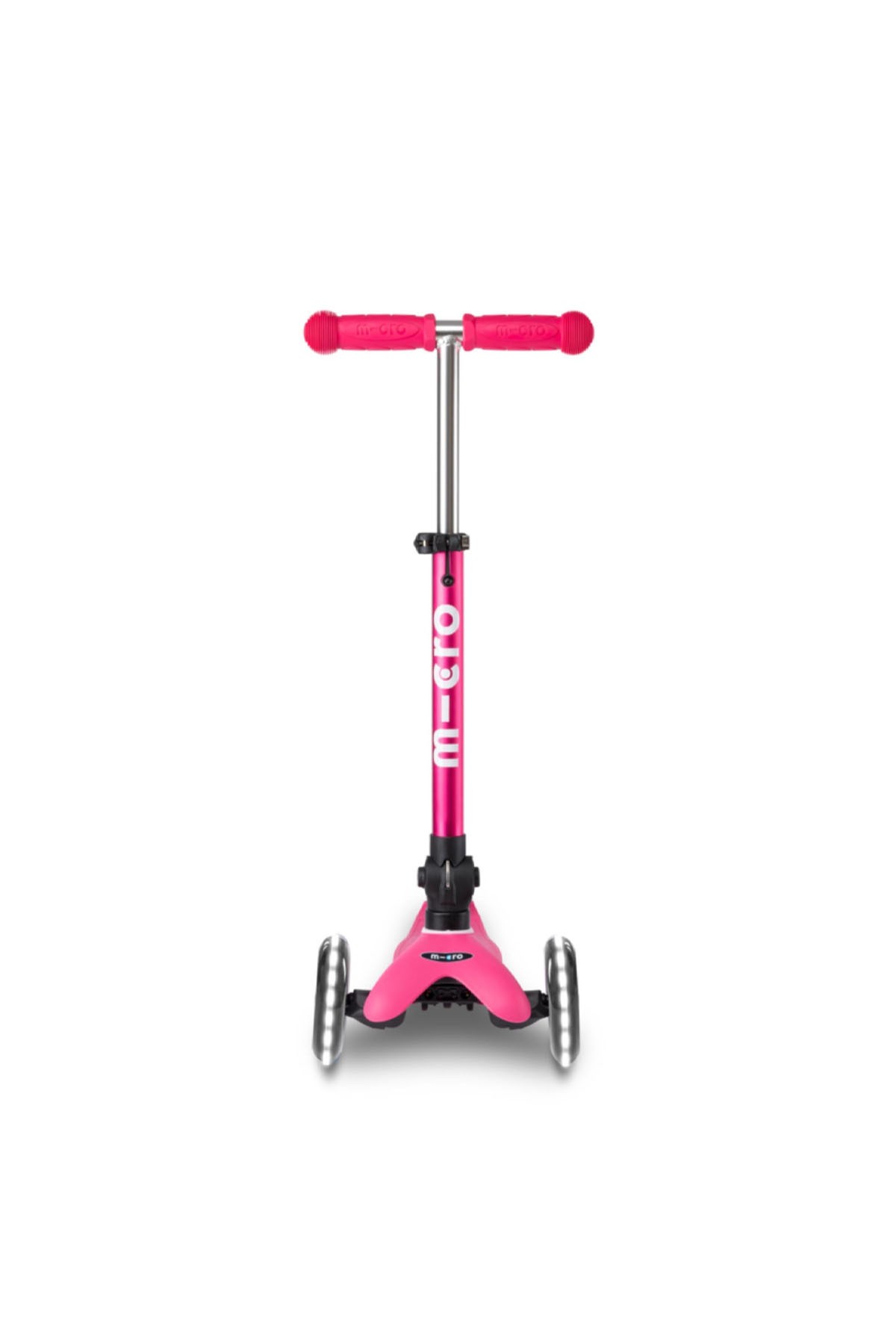 Mini Micro Scooter Deluxe Foldable LED Pink