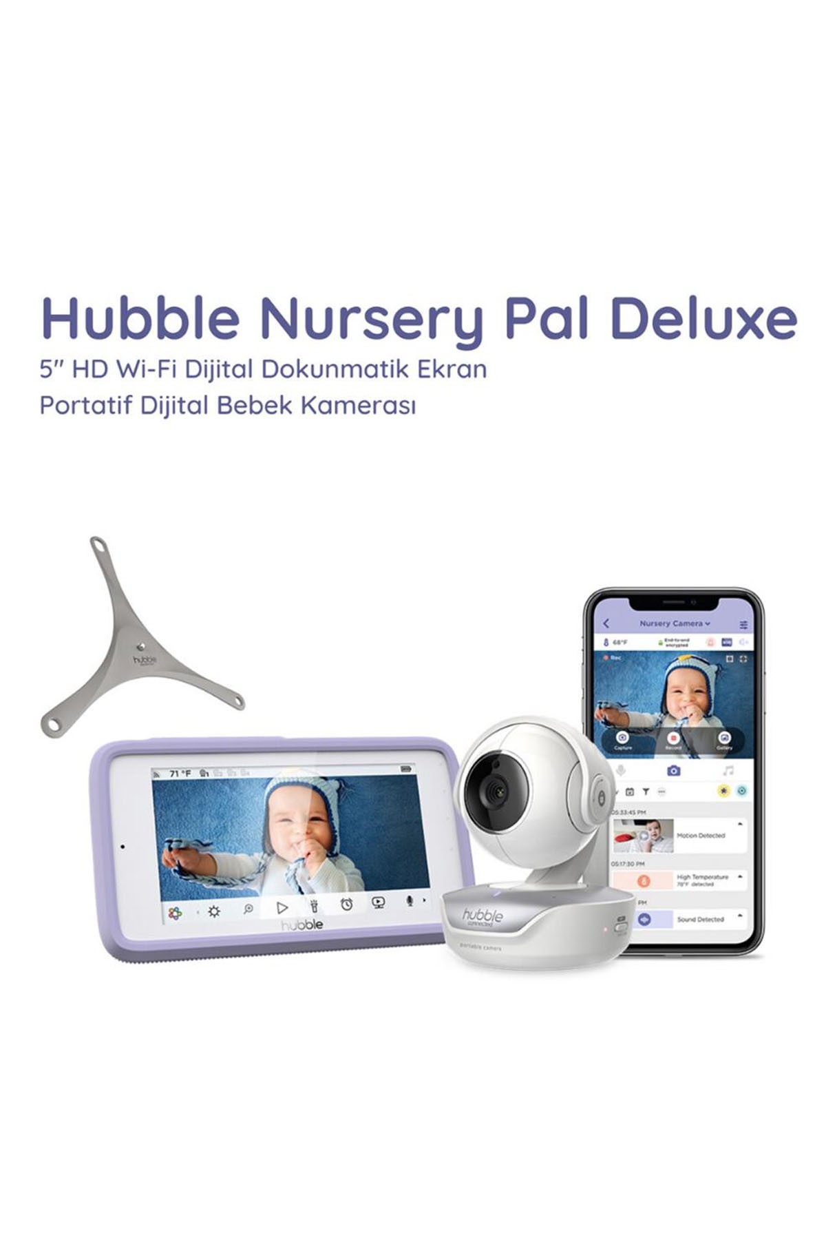 Hubble Nursery Pal Deluxe 5’’ Dijital Ekranlı Bebek Kamerası