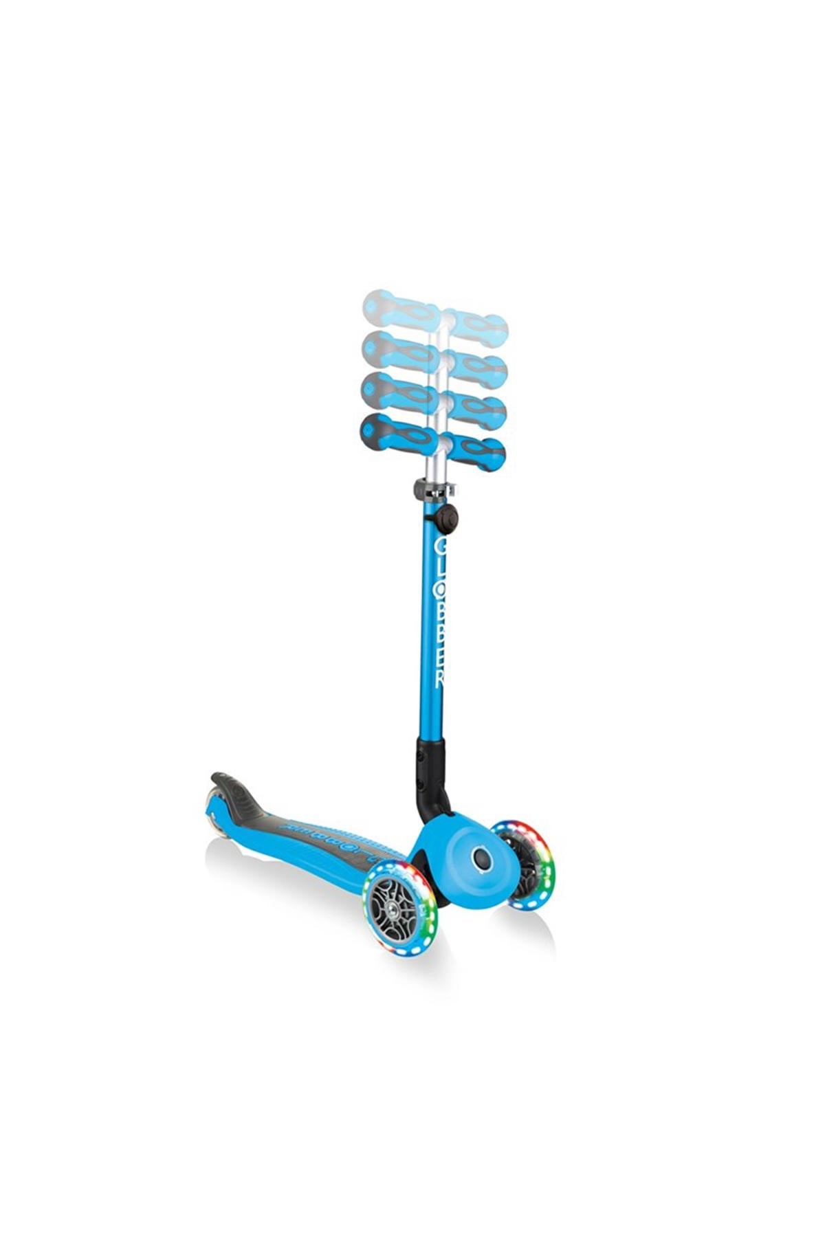 Globber Scooter Go Up Deluxe Işıklı Teker Mavi
