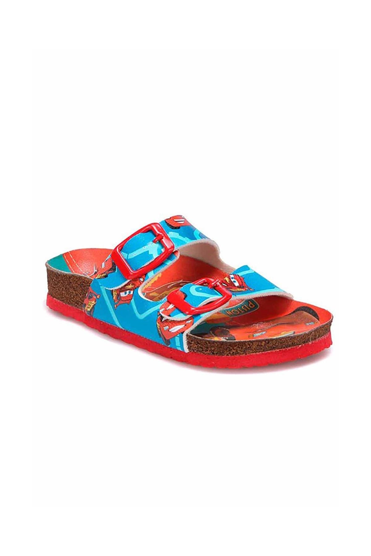 Gigi Ayakkabı Cars Yazlık Terlik Kırmızı Mavi