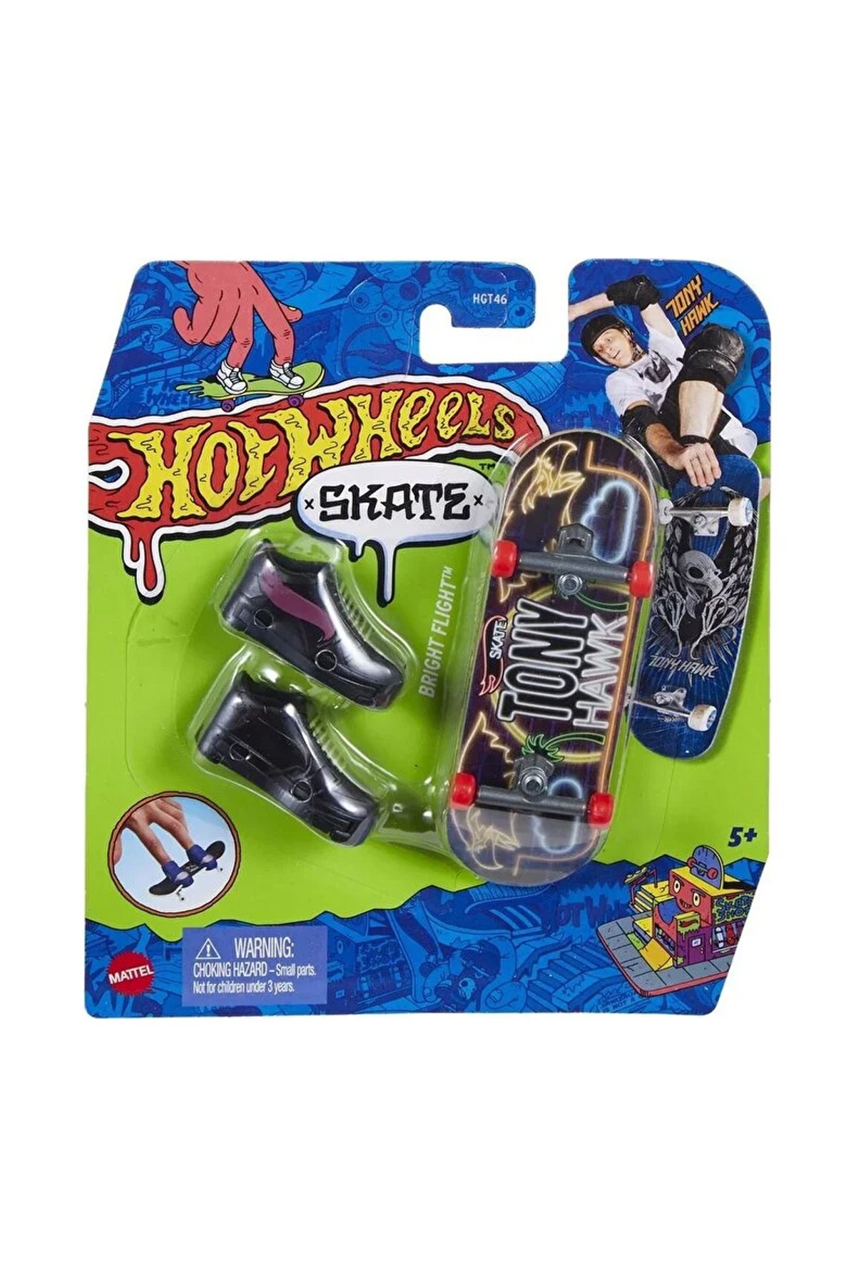 Hot Wheels Skate Parmak Kaykay ve Ayakkabı Paketleri HNG30