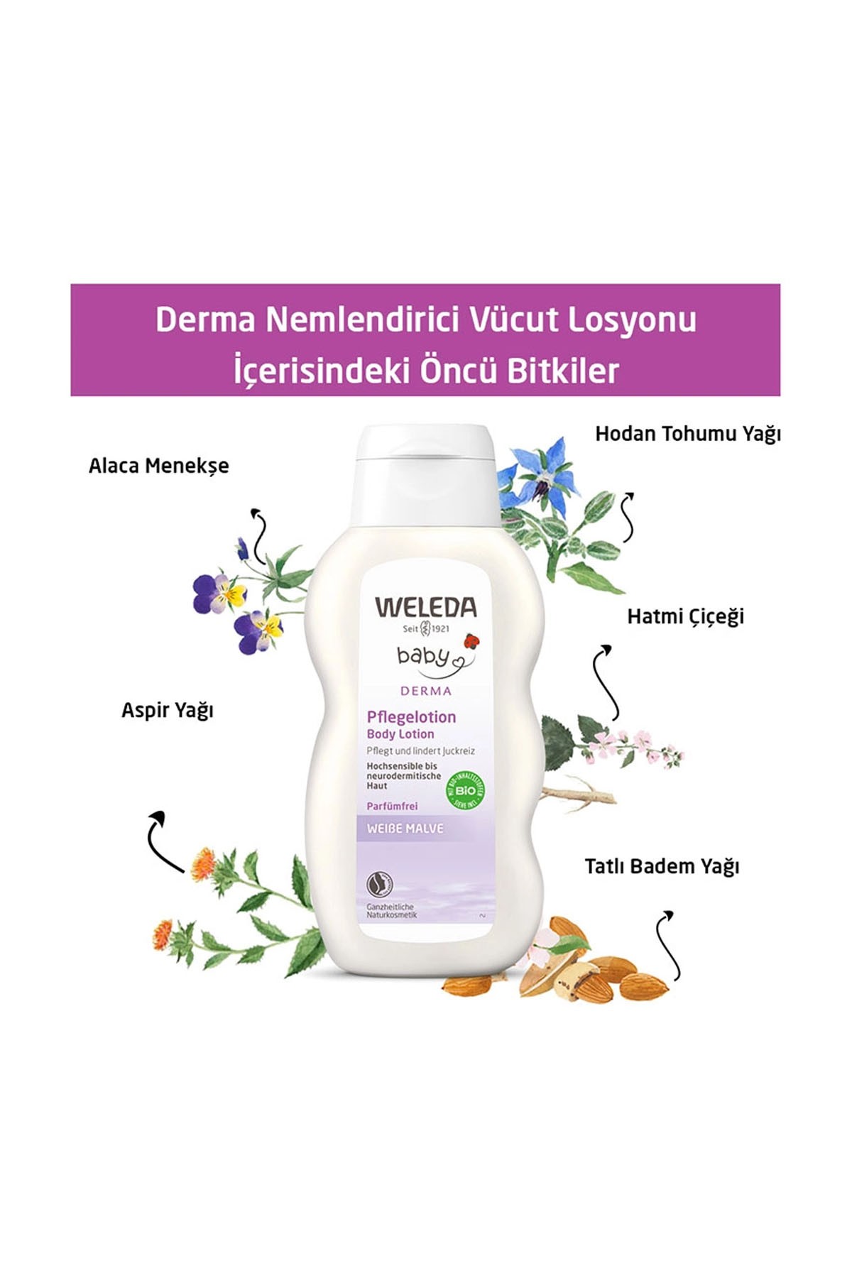 Weleda Derma Nemlendirici Vücut Losyonu 200 ml