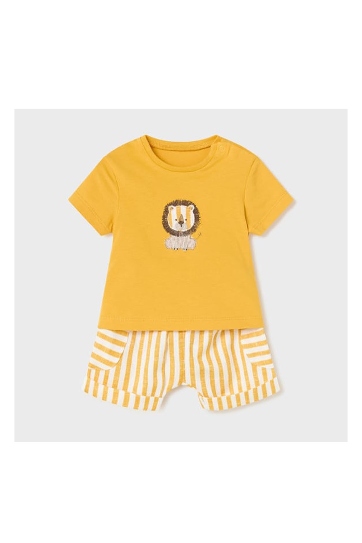 Mayoral Bebek Şort ve Tshirt Aslanlı Sarı