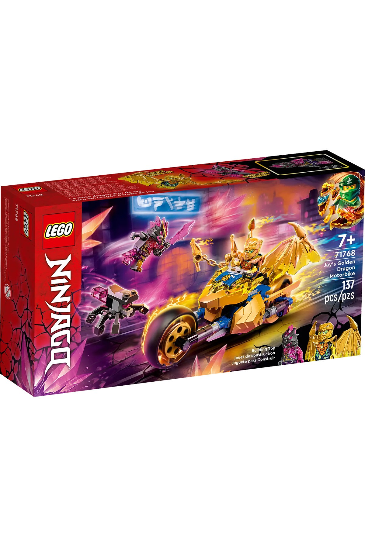 Lego Ninjago Jay'in Altın Ejderha Motosikleti