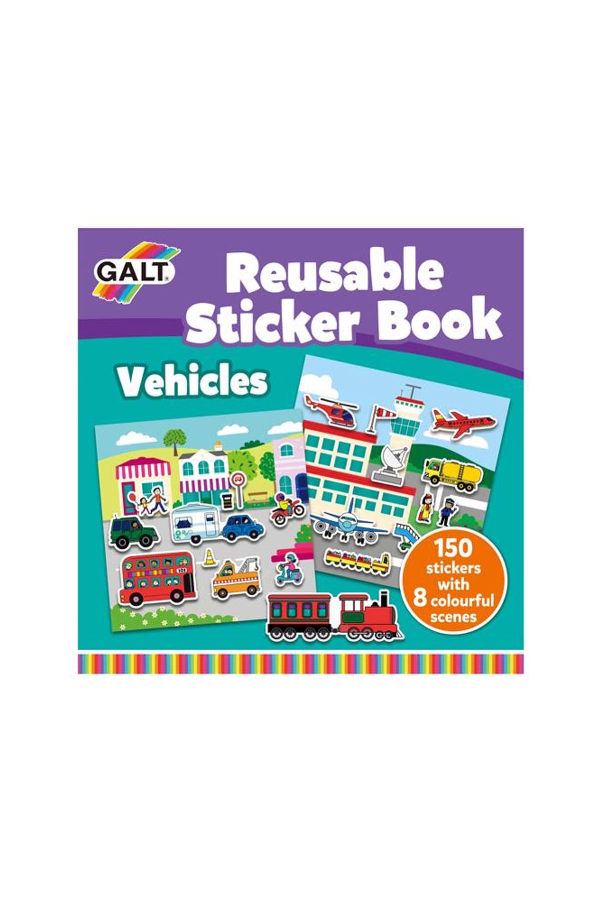 Galt Reusable Sticker Book Vehicles