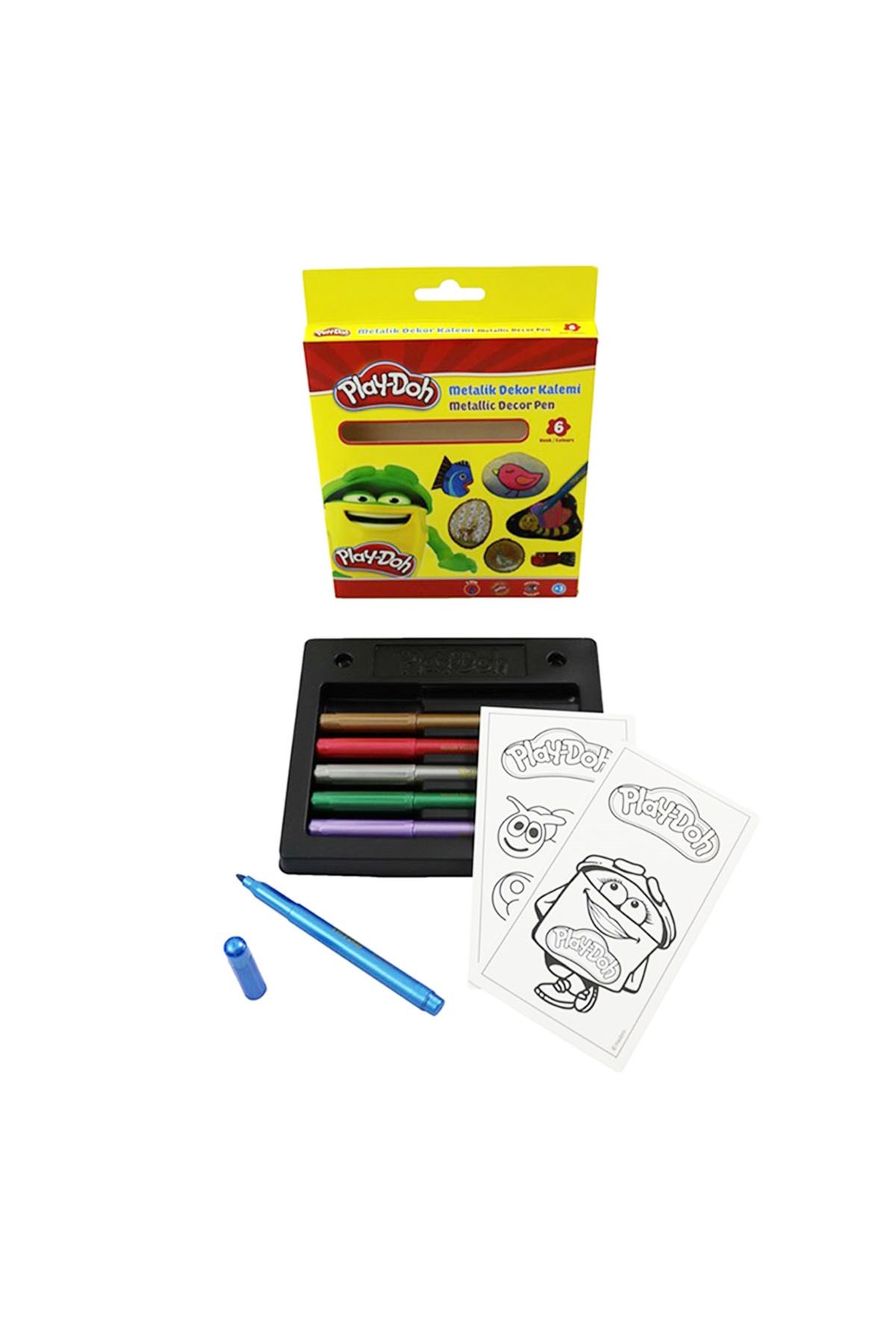 Play-Doh Metalik Keçeli Kalem 6 Renk
