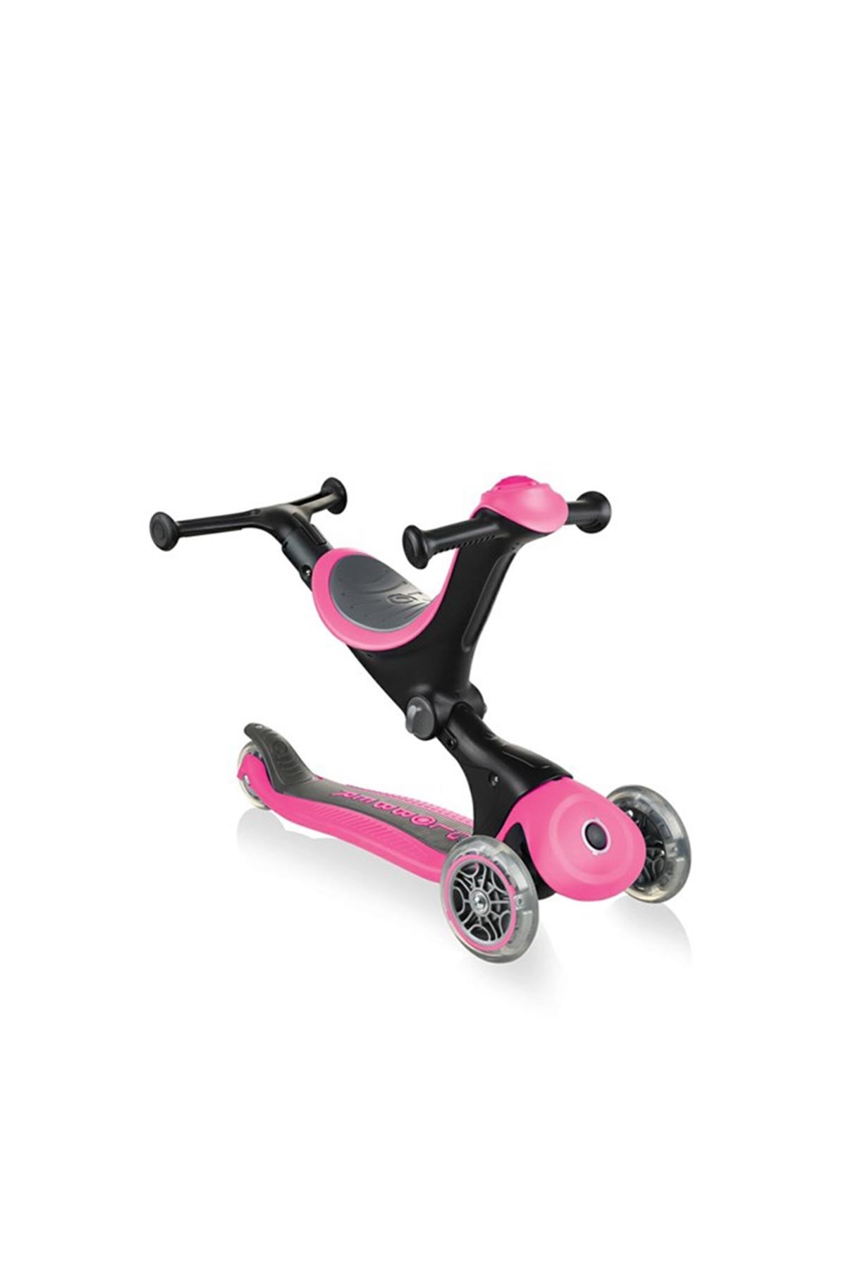 Globber Scooter Go Up Deluxe Pembe