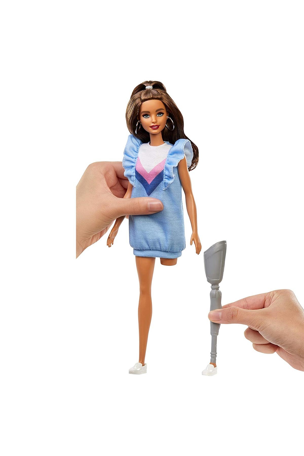 Barbie Fashionistas Bebek ve Aksesuarları Protez Bacaklı FXL54