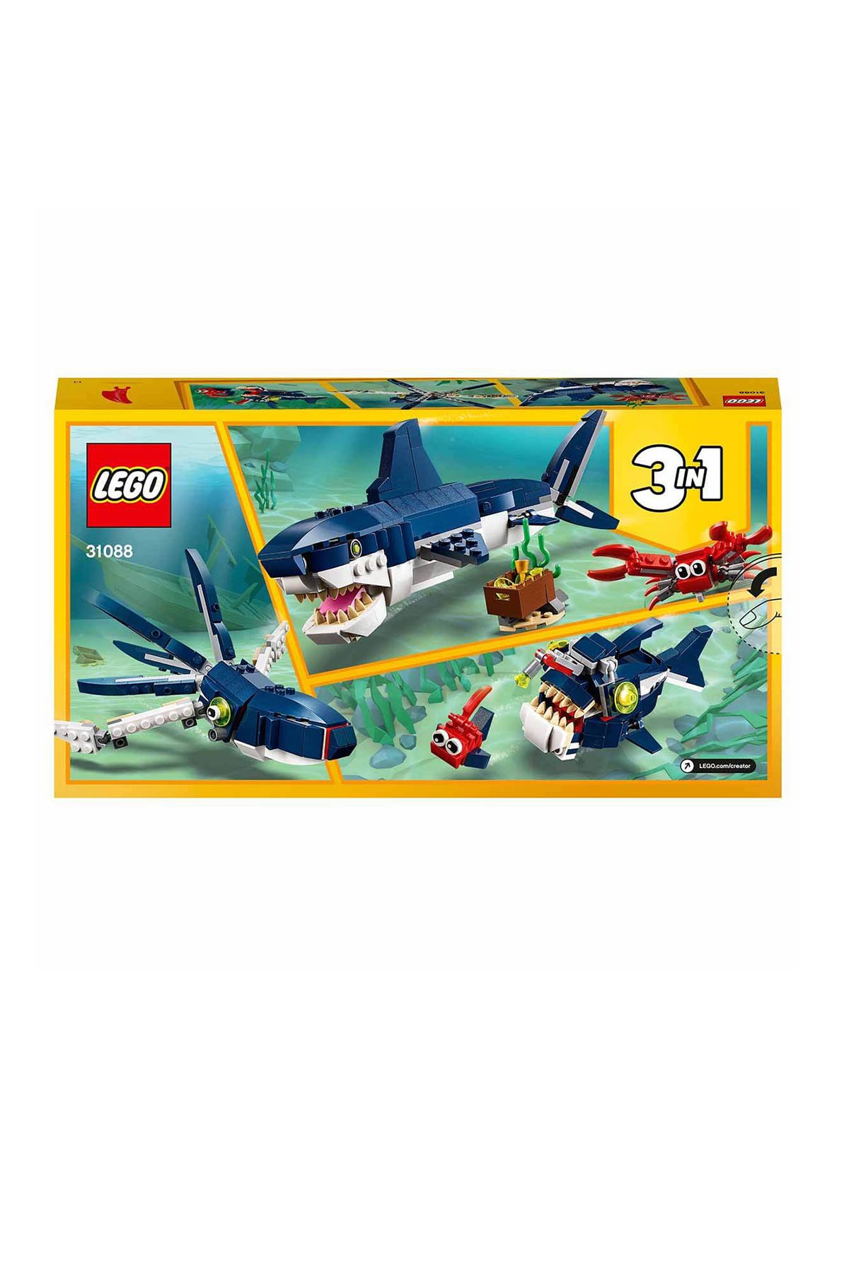 LEGO Creator 3’ü 1 arada Derin Deniz Yaratıkları 31088