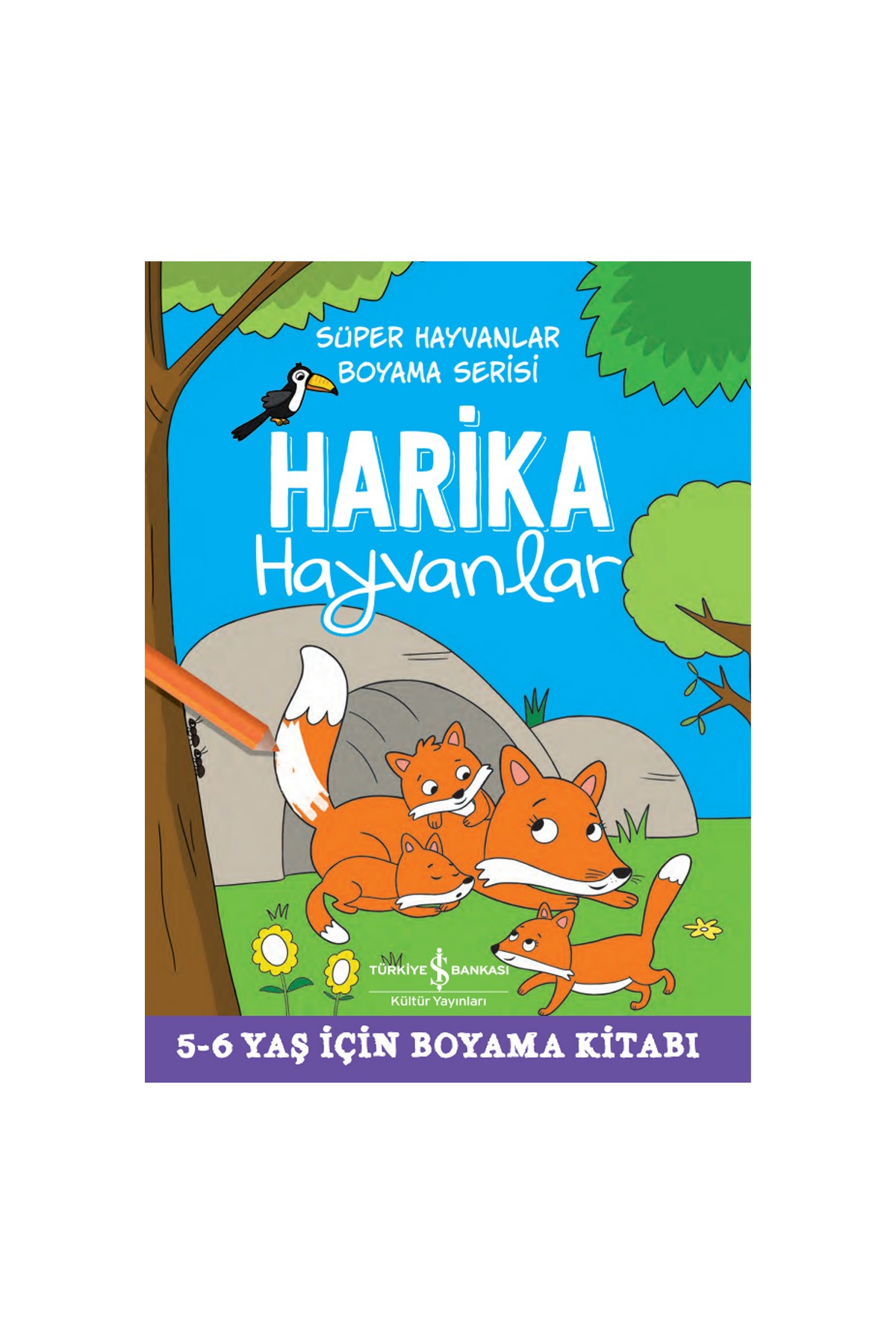 Türkiye İş Bankası Kültür Yayınları Harika Hayvanlar – Süper Hayvanlar Boyama Serisi