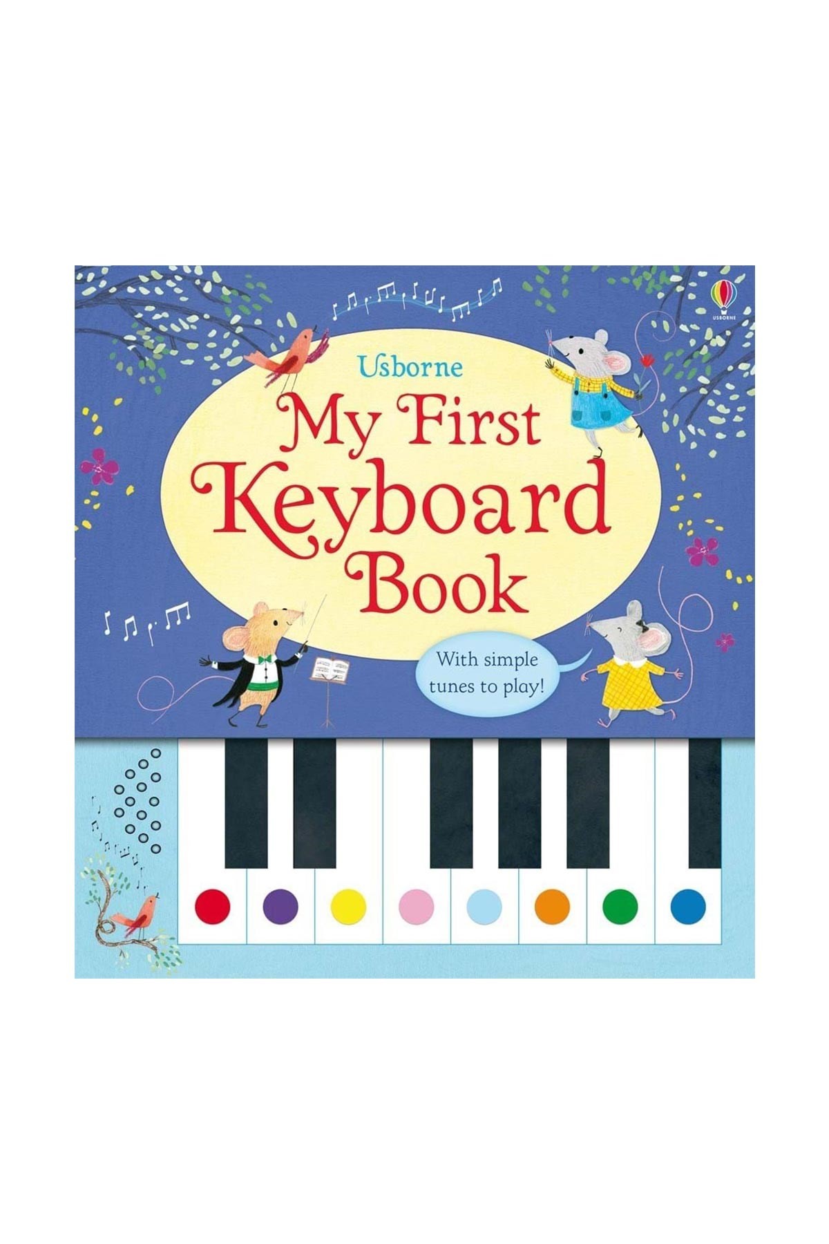 The Usborne My First Keyboard Book Beyaz