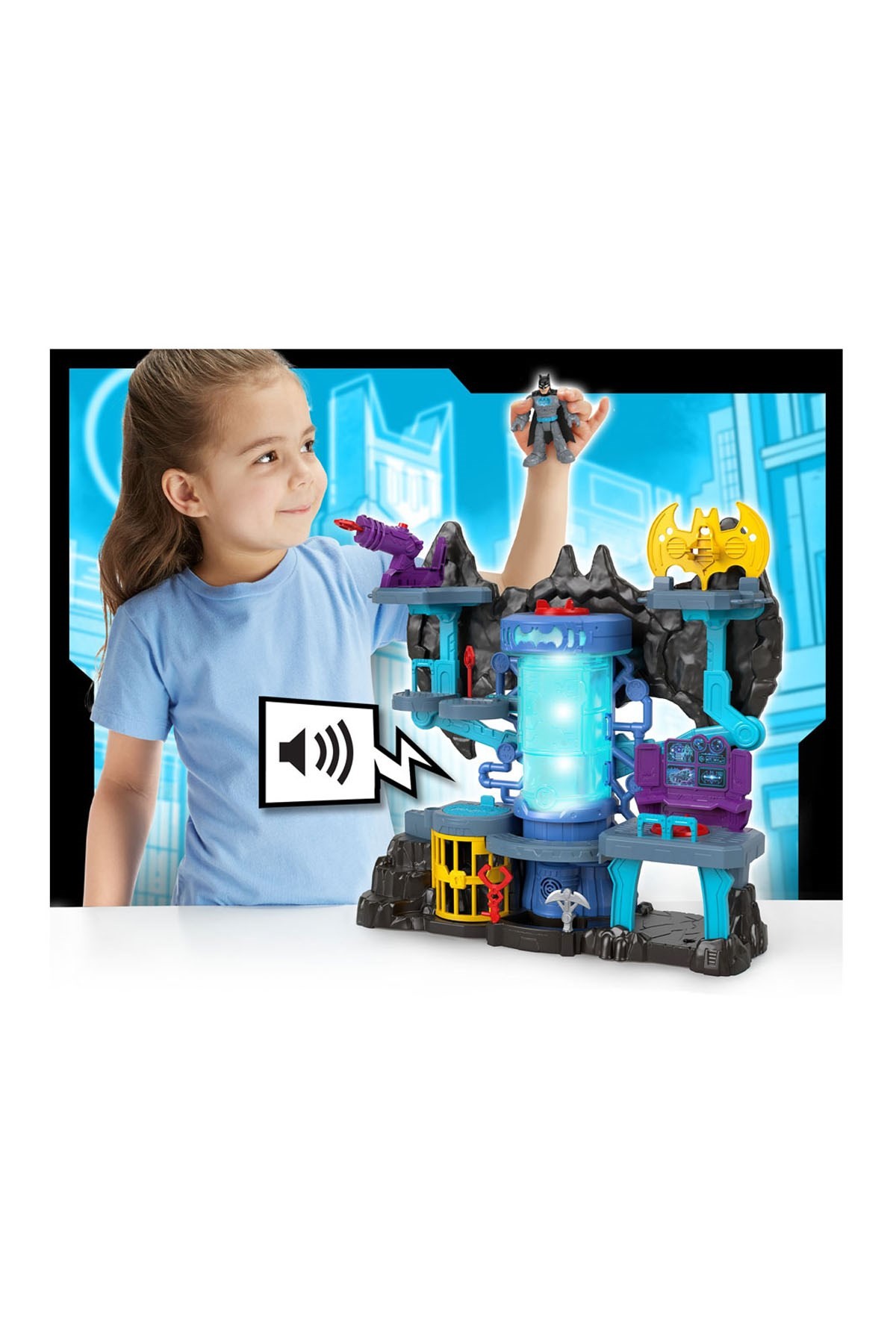 Imaginext Dc Süper Friends Bat-Tech Batcave Batman'in Mağarası