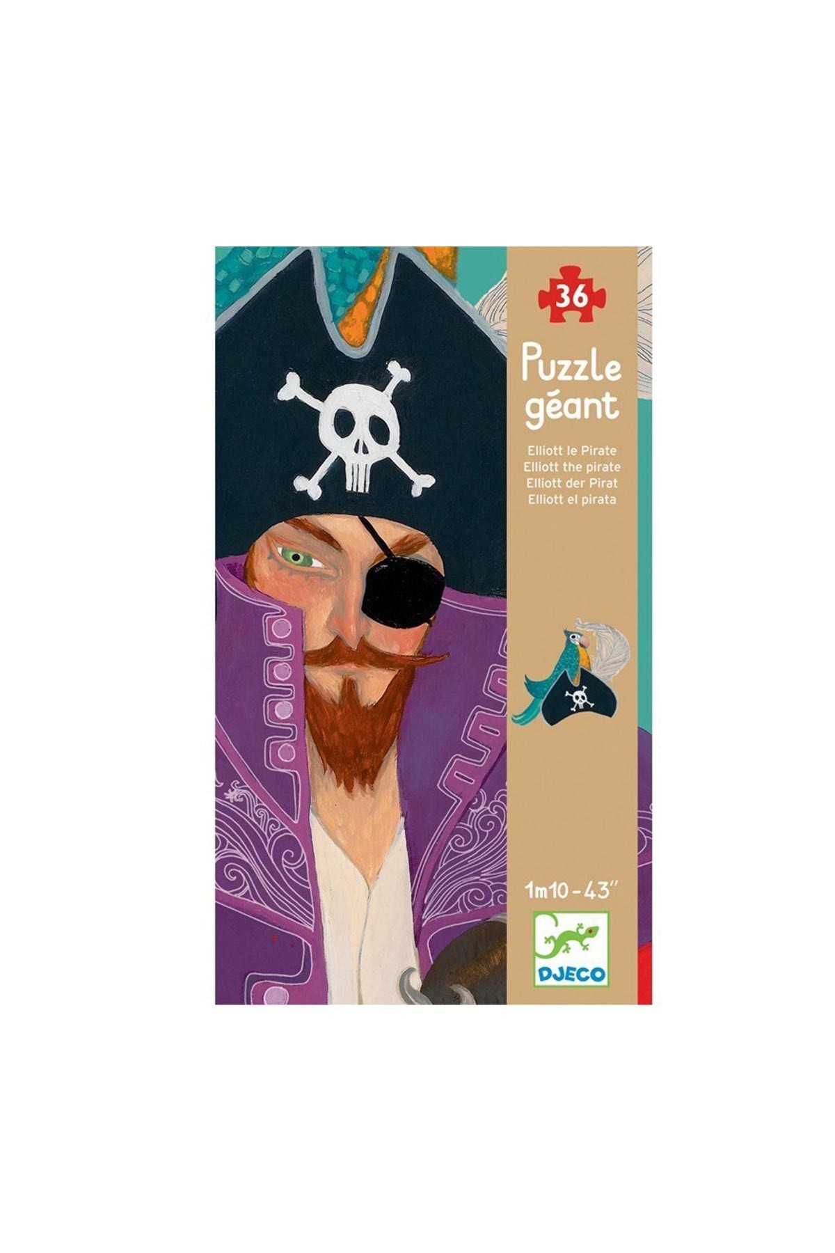 Djeco Dekoratif Puzzle 36 Parça/ Elliott The Pirate