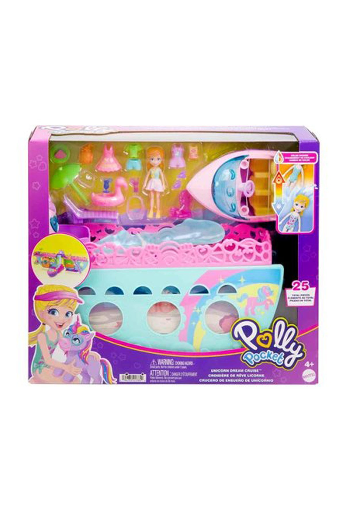 Polly Pocket Unicorn Bot Oyun Seti HWP26