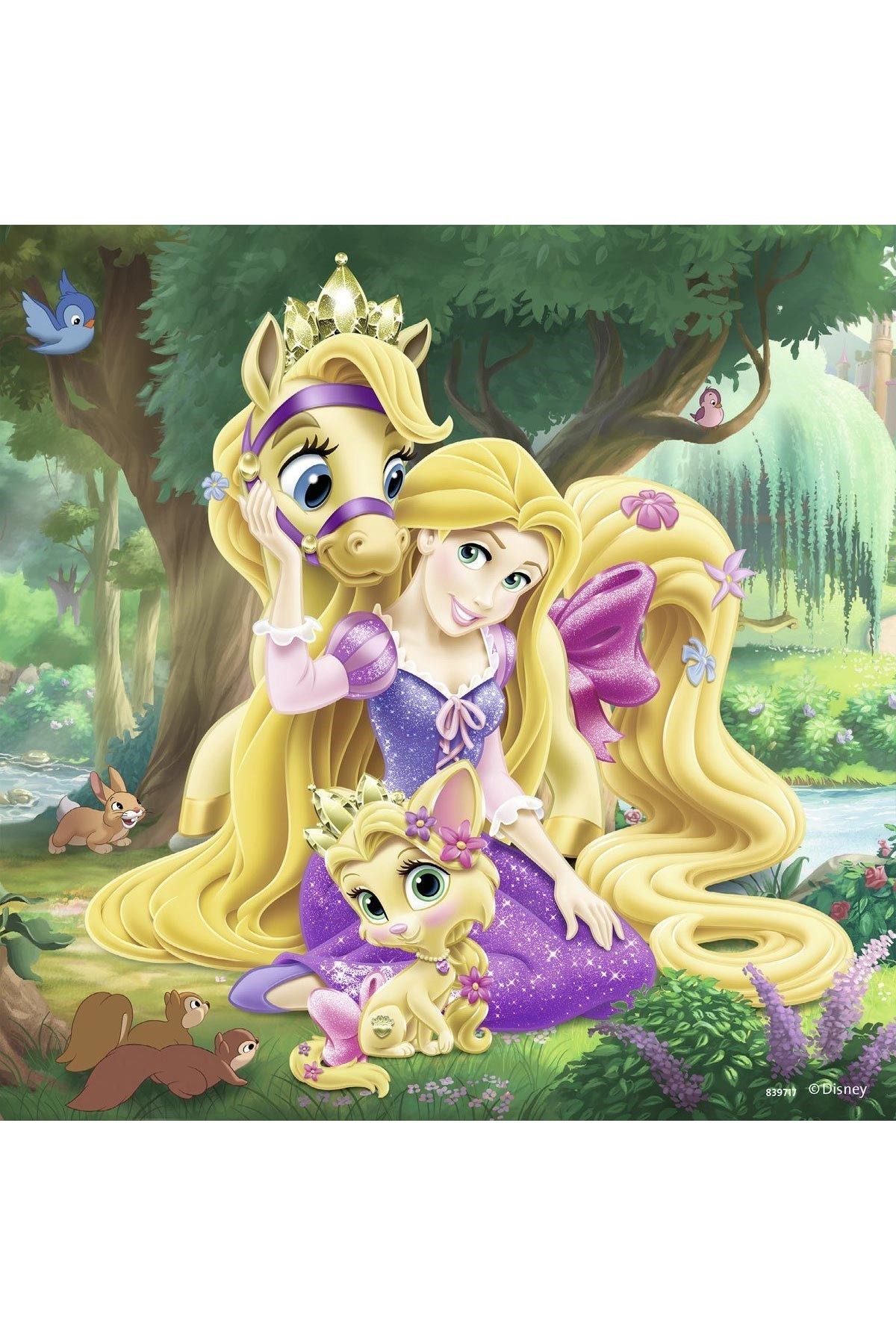 Ravensburger 3x49 Parçalı Puzzle WD Belle Cinderella Rapunzel