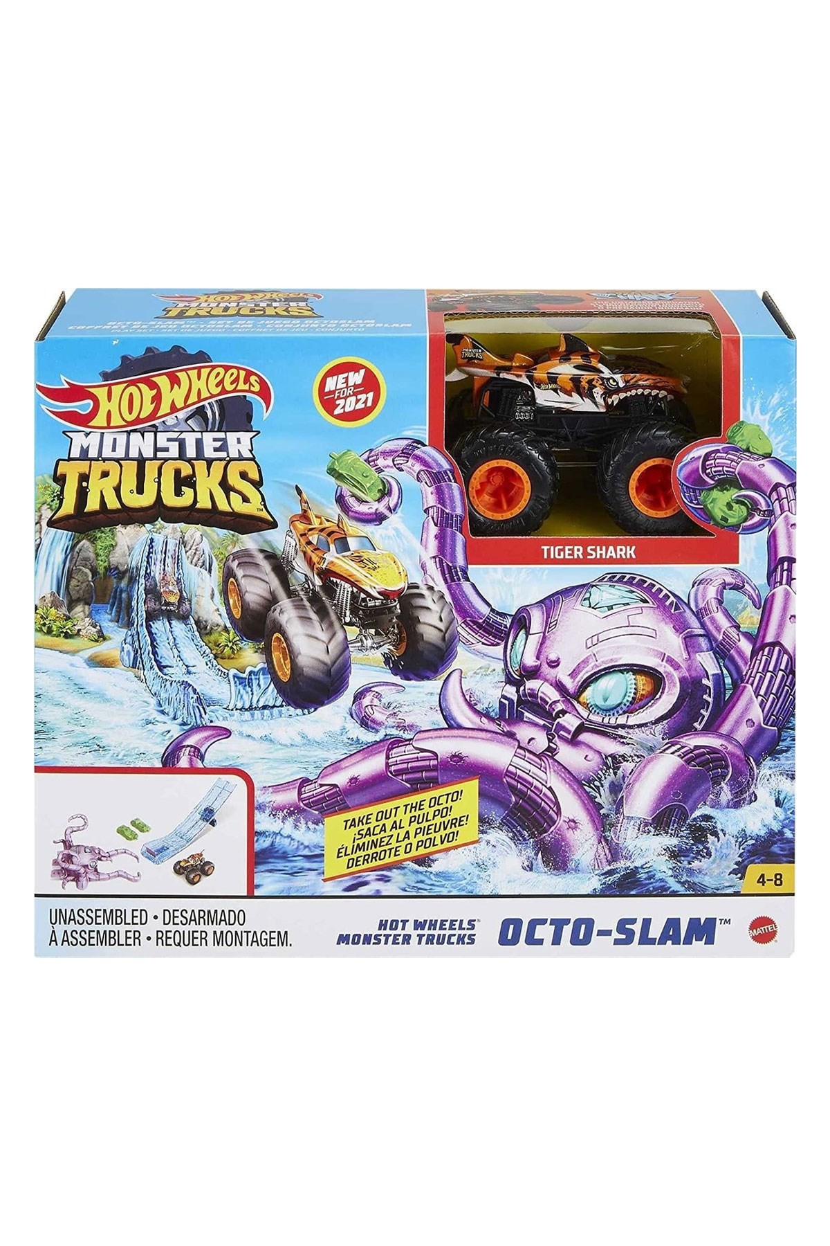 Hot Wheels Monster Trucks Octo-Slam Aksiyona Başlangıç Oyun Seti