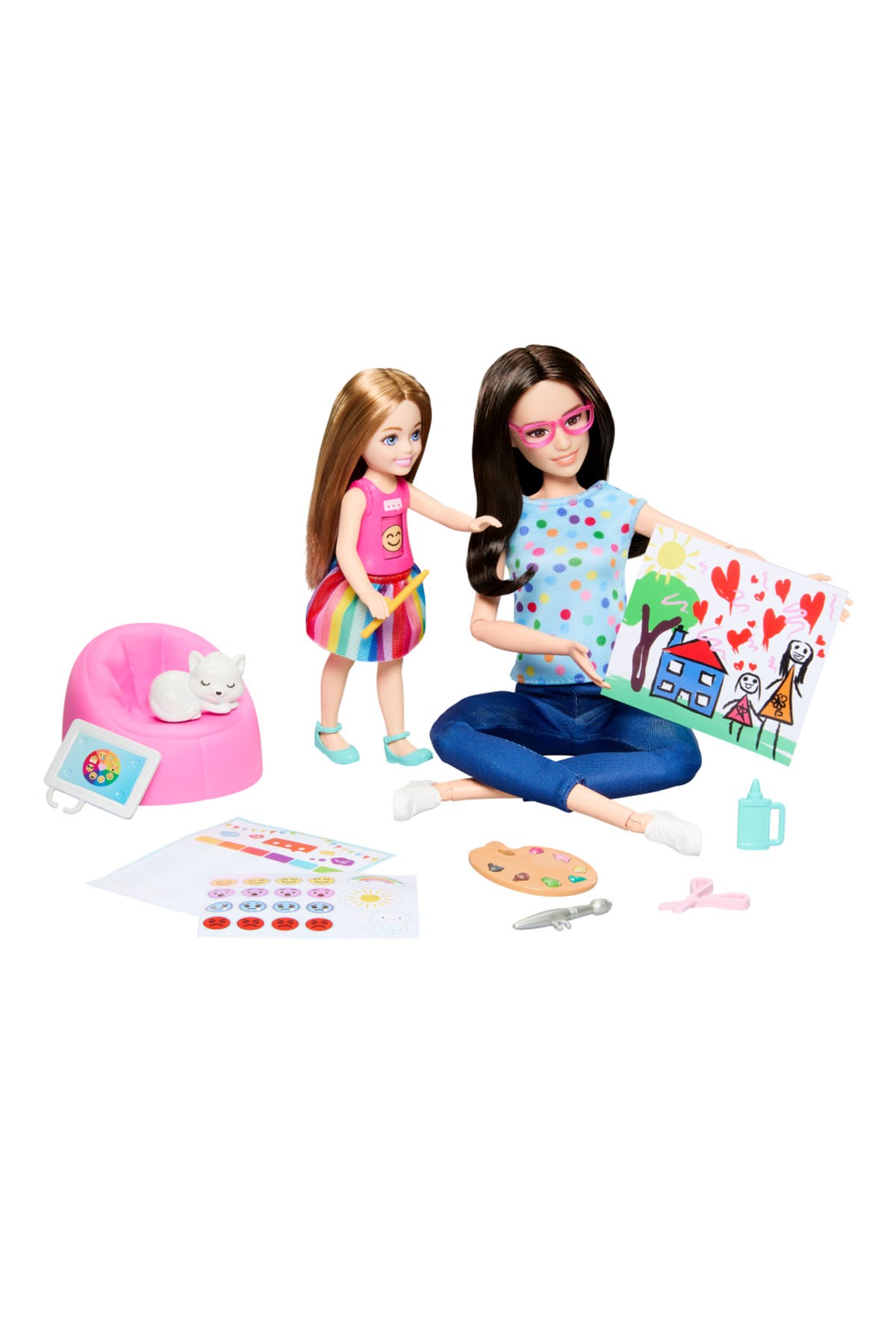Barbie ve Chelsea Sanat Atölyesi Oyun Seti HRG48