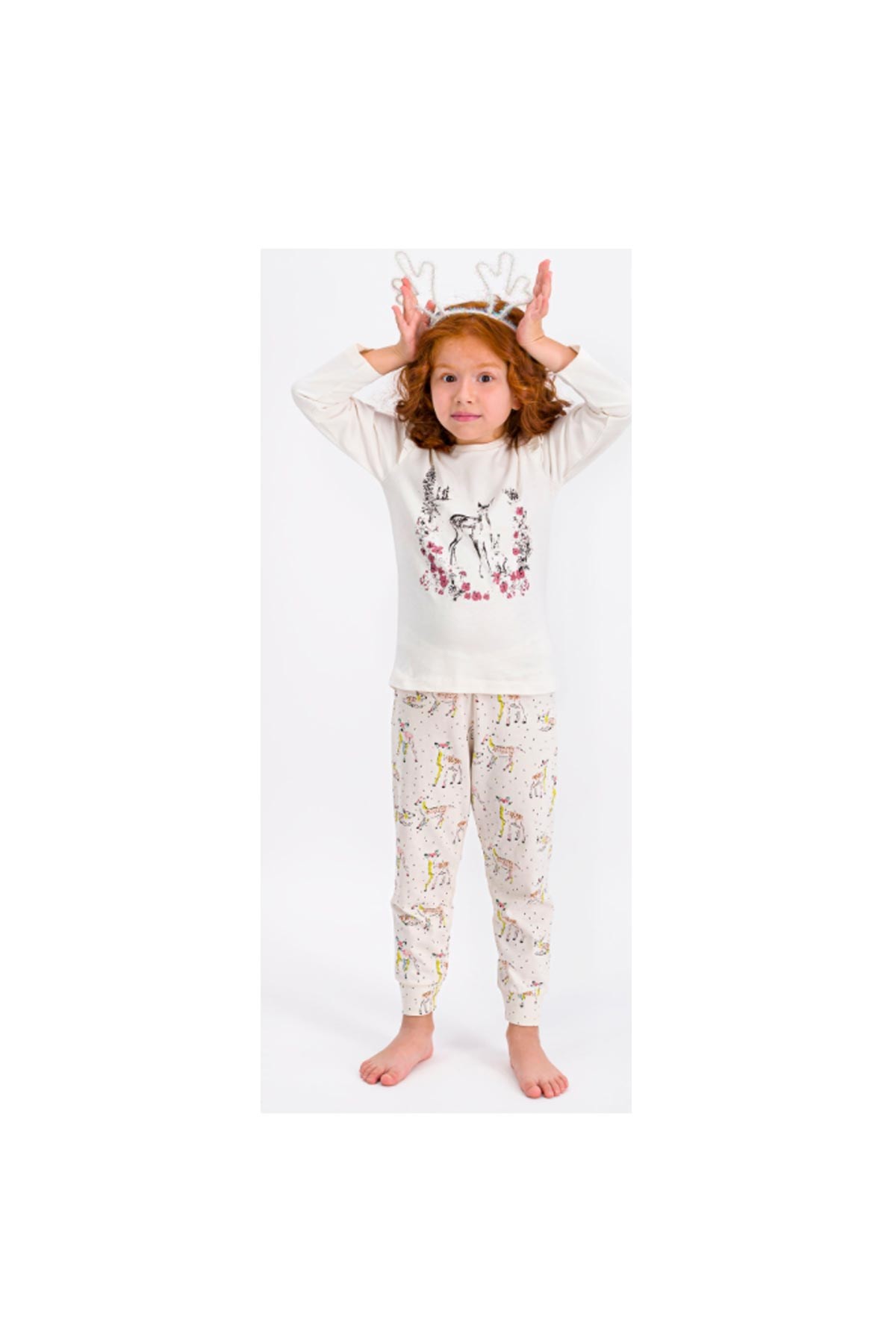 RolyPoly Gazelle Vanilya Kız Çocuk Pijama Takımı