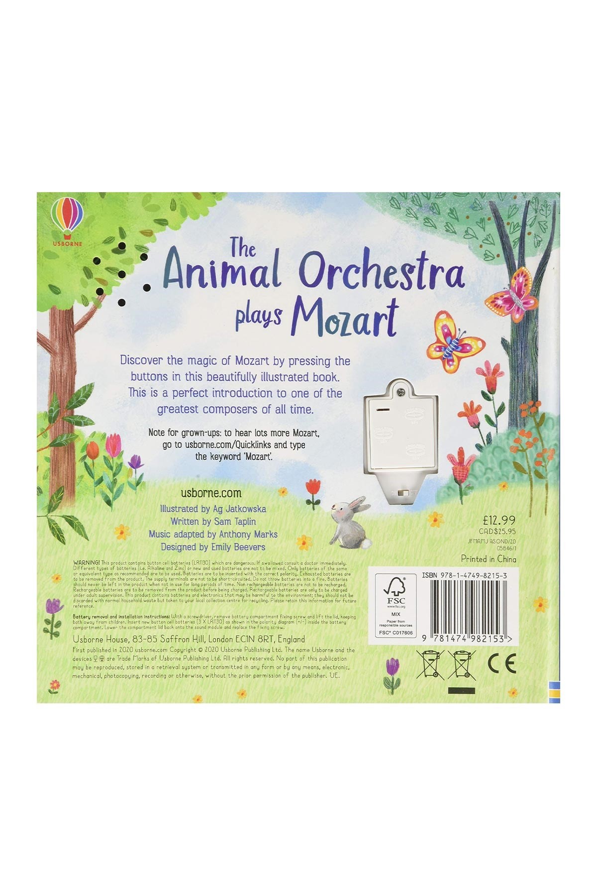 The Usborne The Animal Orchestra Plays Mozart