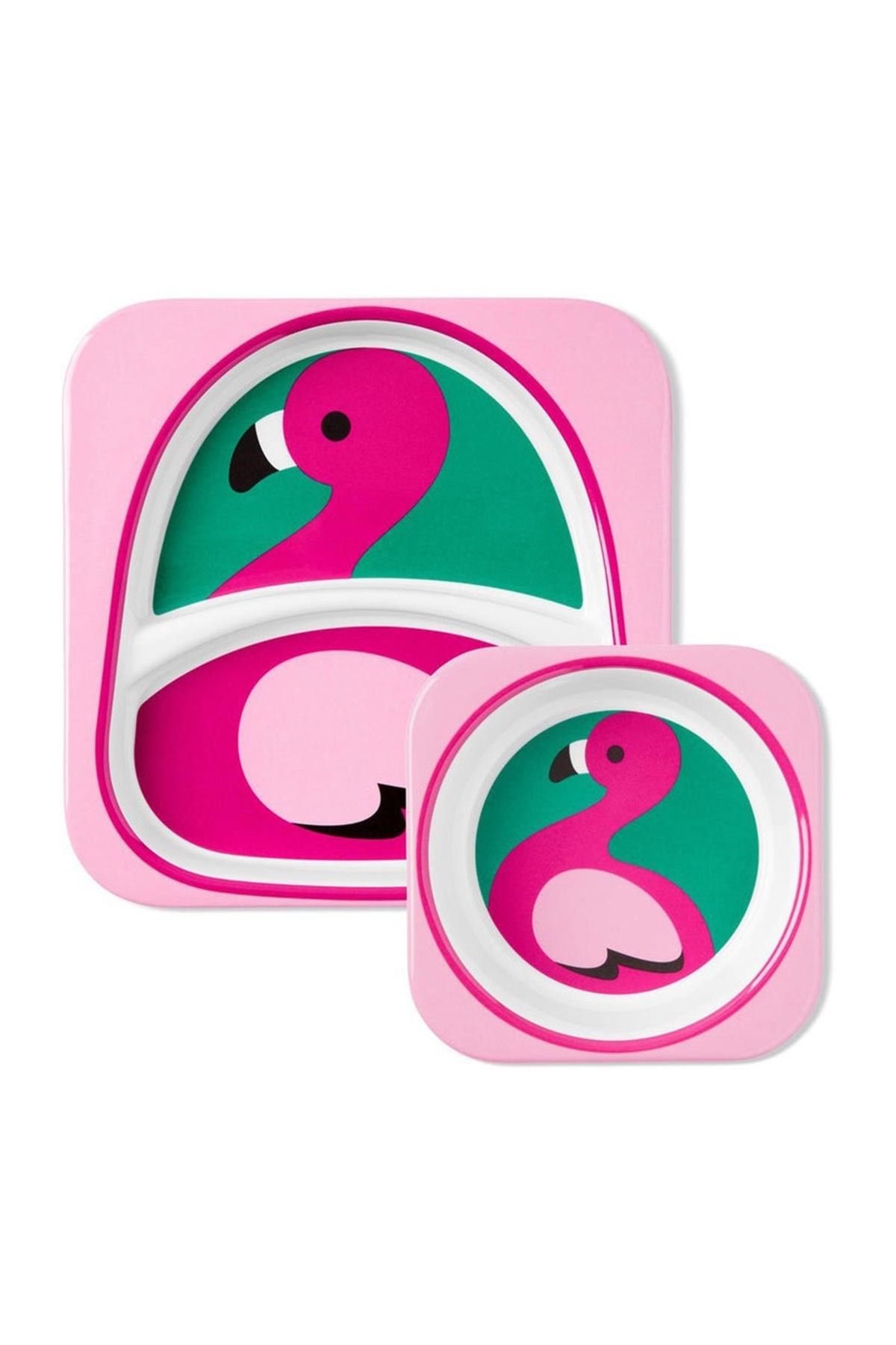 Skip Hop Zoo Tabak ve Kase Seti Flamingo