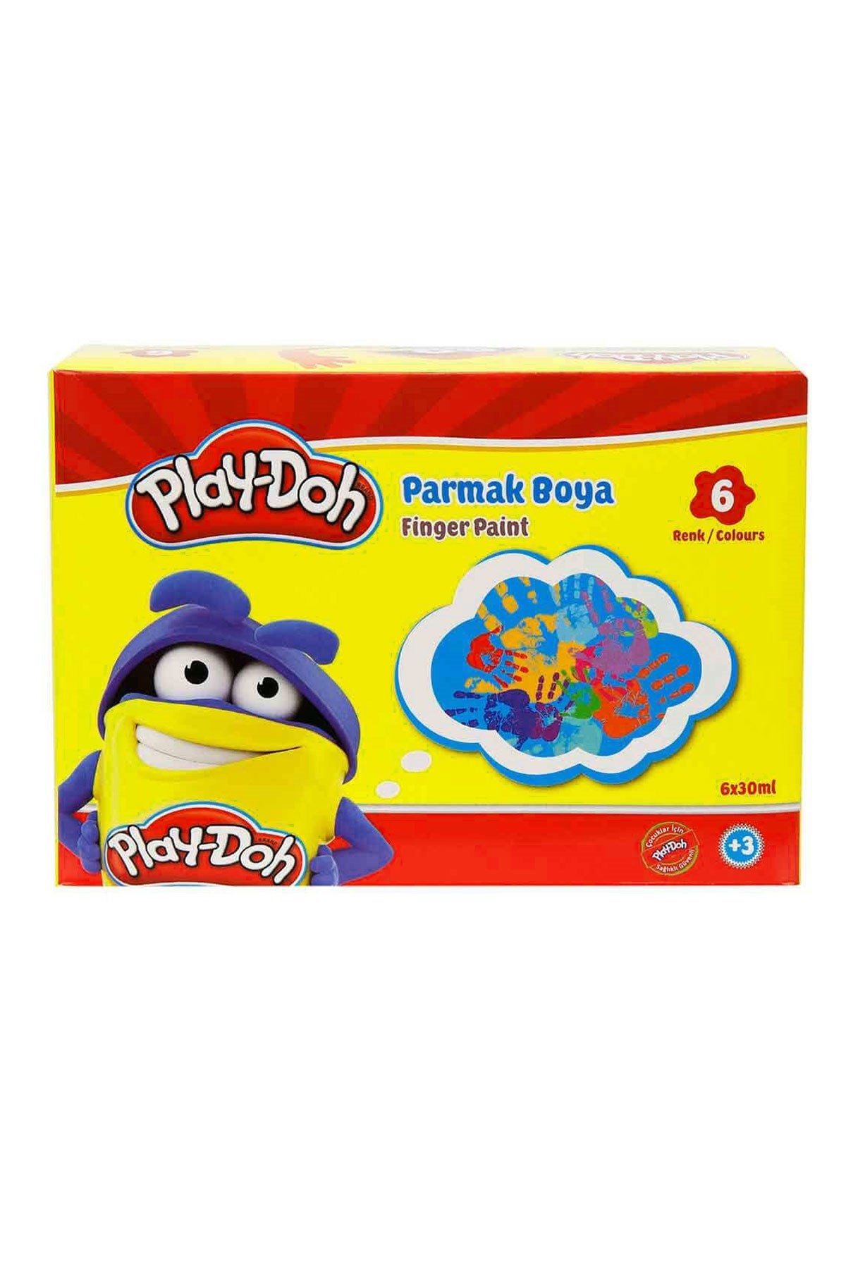 Play-Doh Parmak Boyası 6 Renk