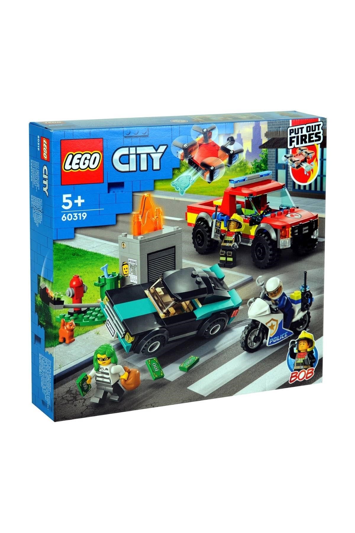 Lego City İtfaiye Kurtarma Operasyonu ve Polis Takibi