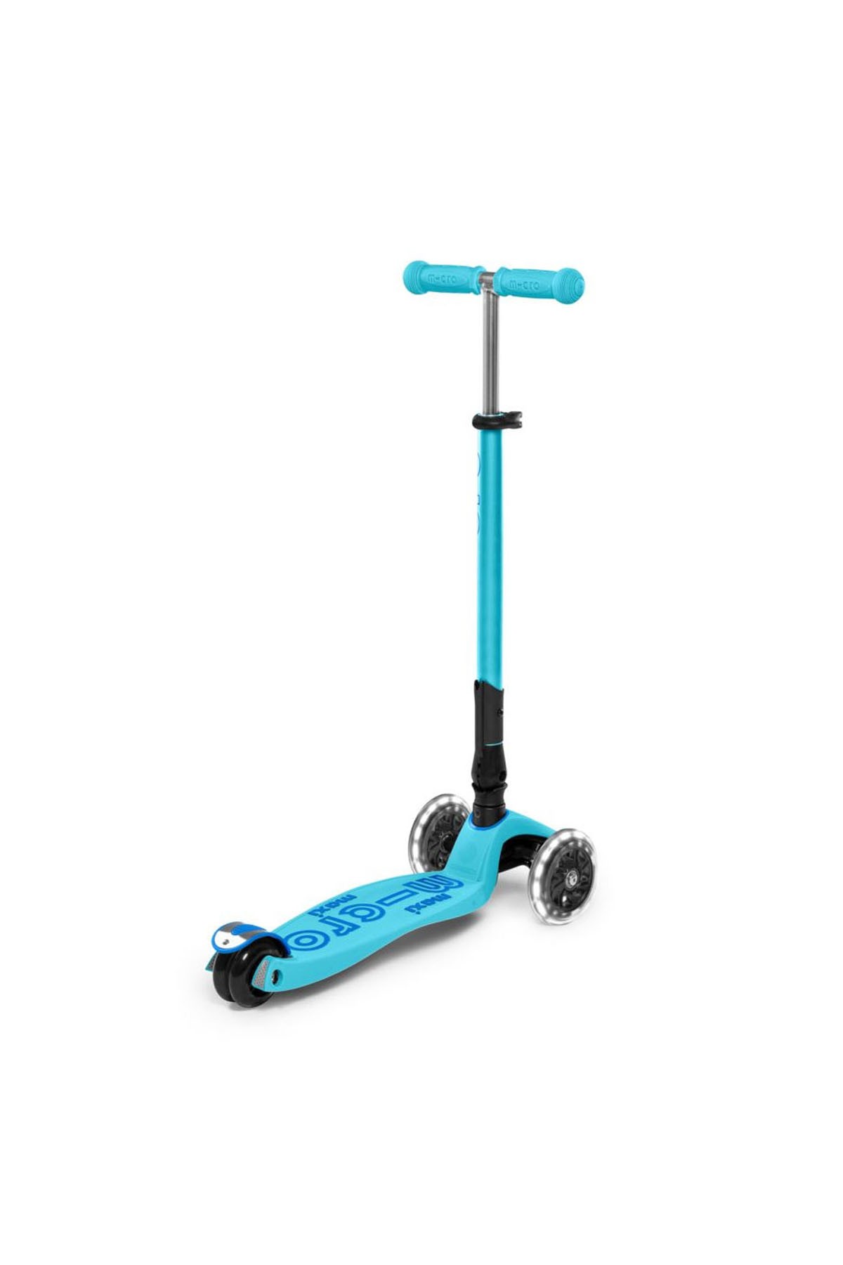 Maxi Micro Scooter Deluxe Foldable LED Bright Blue