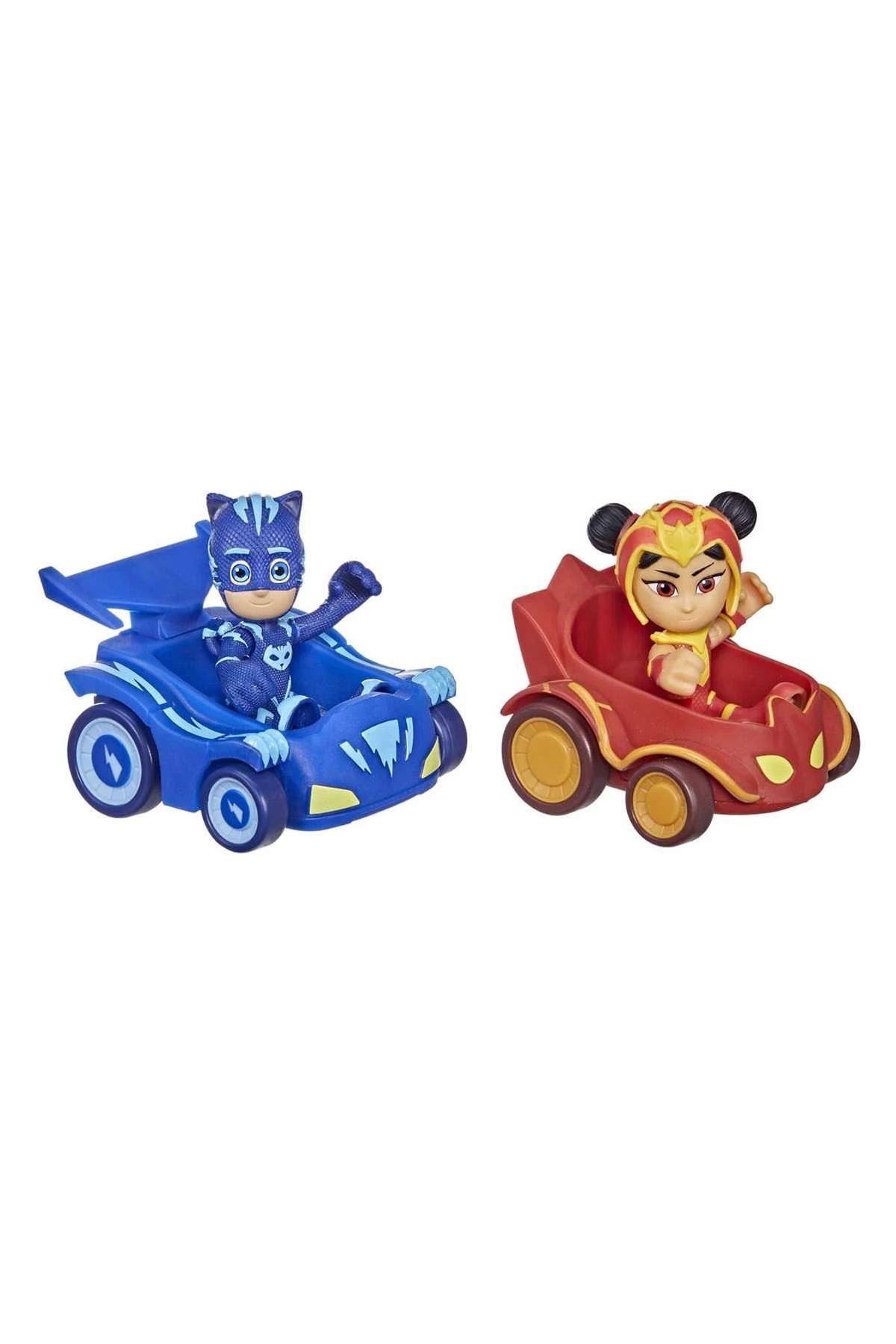 PJ Maskeliler 2'li Figür ve Araç Seti Mavi/Kırmızı