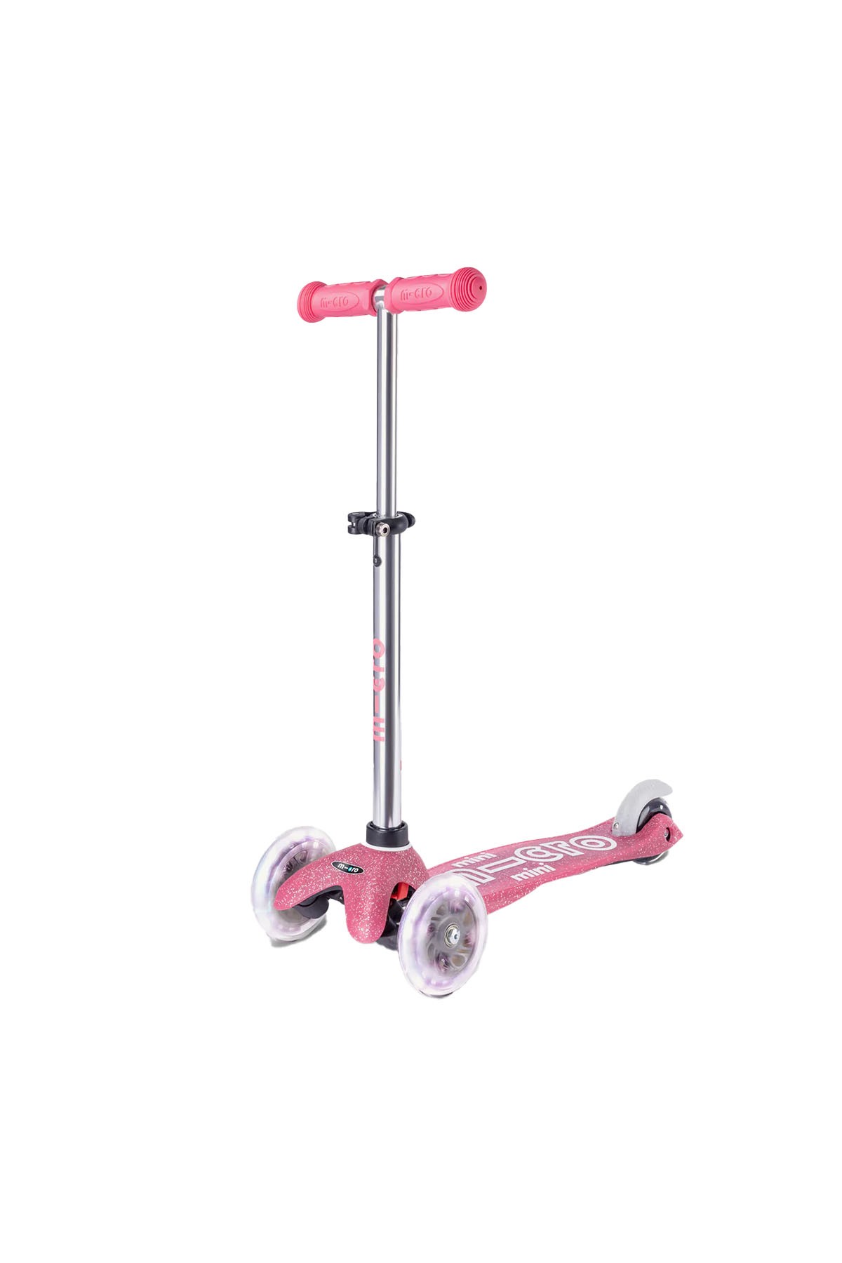 Micro Mini Micro 3 Tekerlekli Scooter Deluxe Fairy Glitter LED Pink