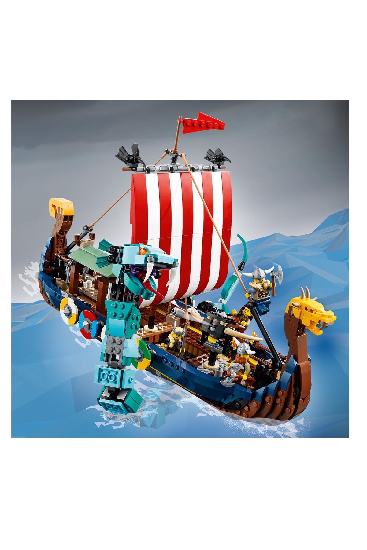 Lego Creator 3'ü 1 Arada Viking Gemisi ve Midgard Yılanı 31132