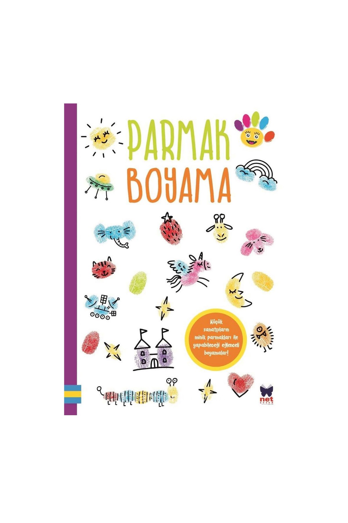 Net Kitap Parmak Boyama - Mor