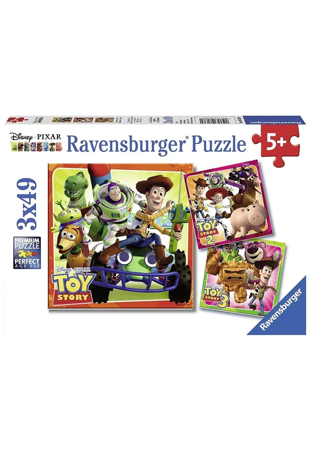 Ravensburger 3x49 Parçalı Puzzle WD Oyuncak Hikayesi