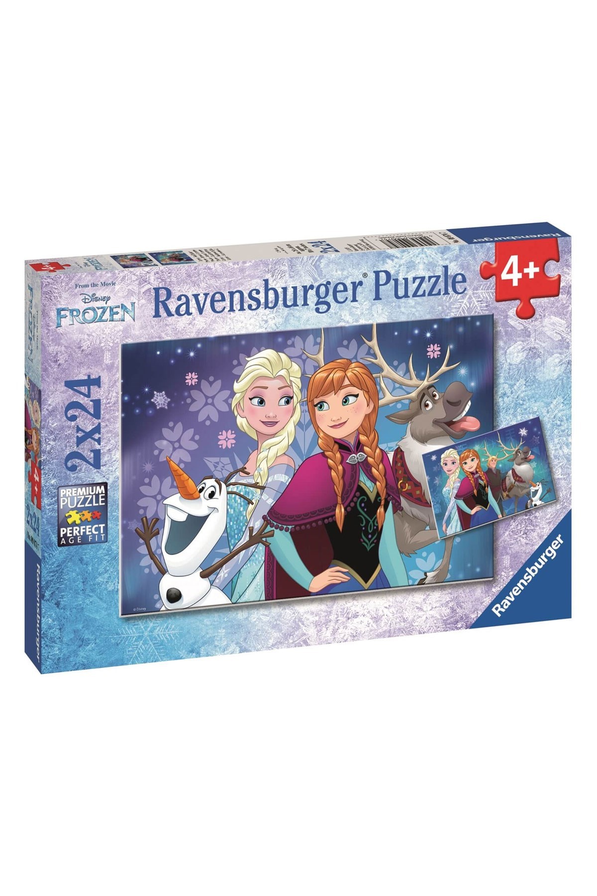 Ravensburger 2x24 Parçalı Puzzle Walt Disney Frozen Kuzey Işıkları - 090747