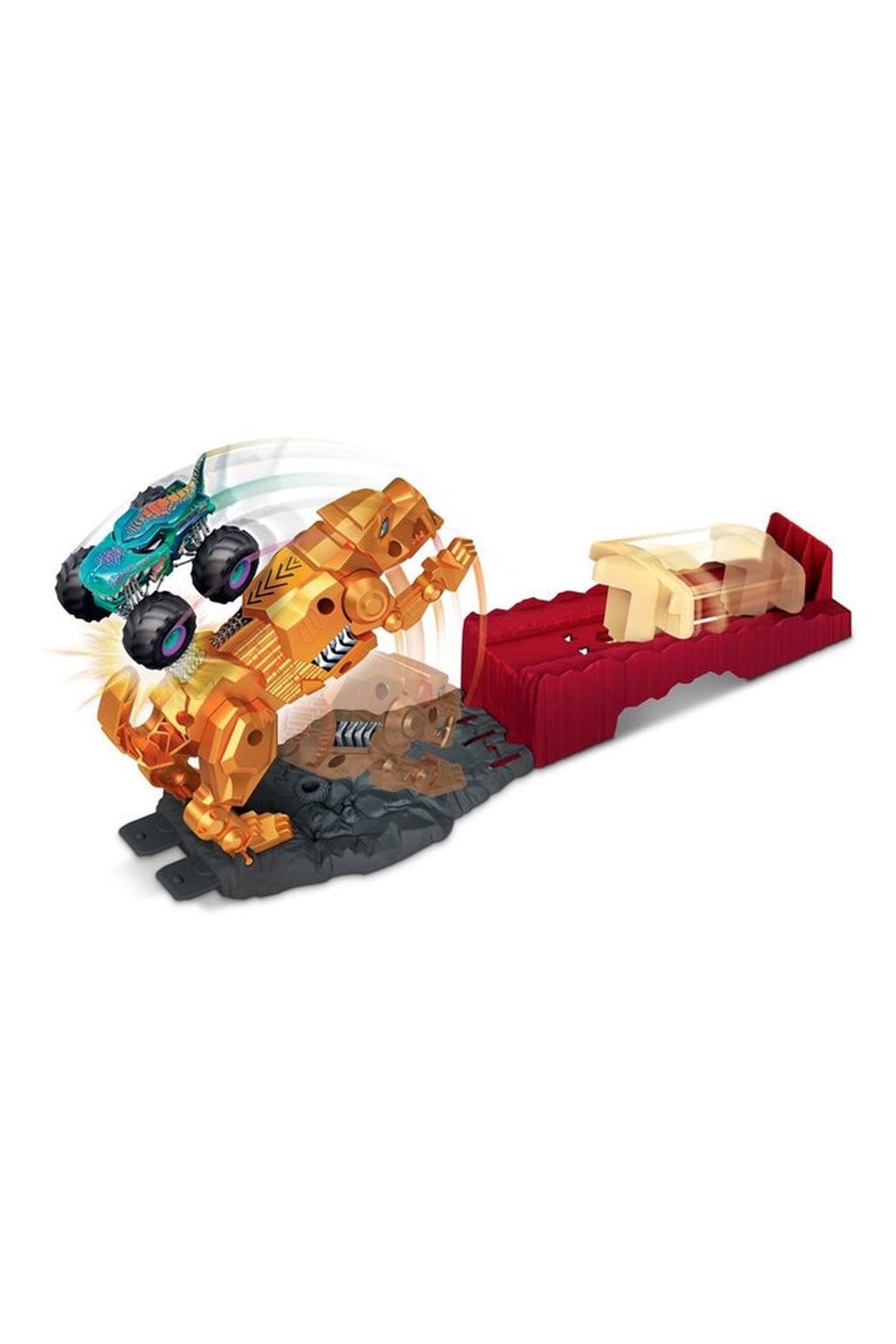 Hot Wheels Monster Trucks Sabretooth Showdown Aksiyona Başlangıç Oyun Seti GYL10
