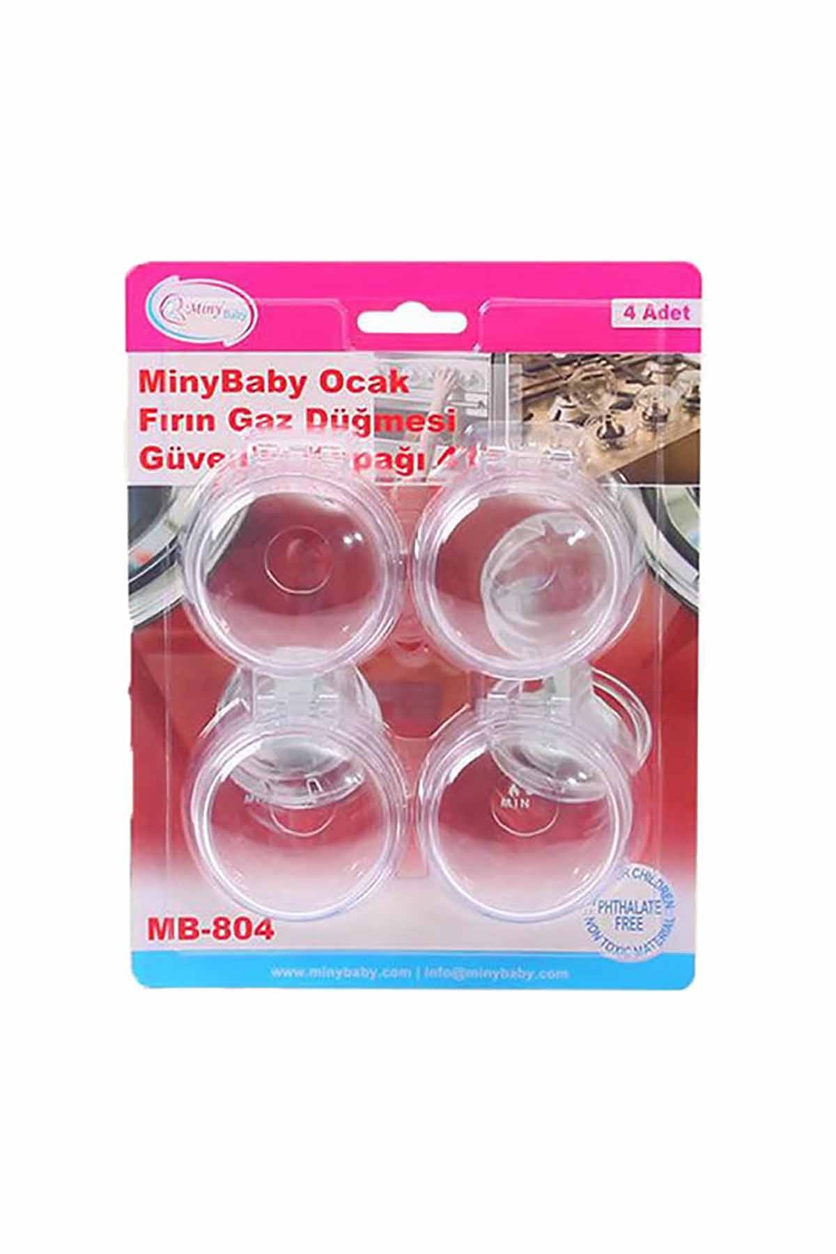 Miny Baby Ocak-Fırın Gaz Düğmesi Güvenlik Kapağı 4'lü