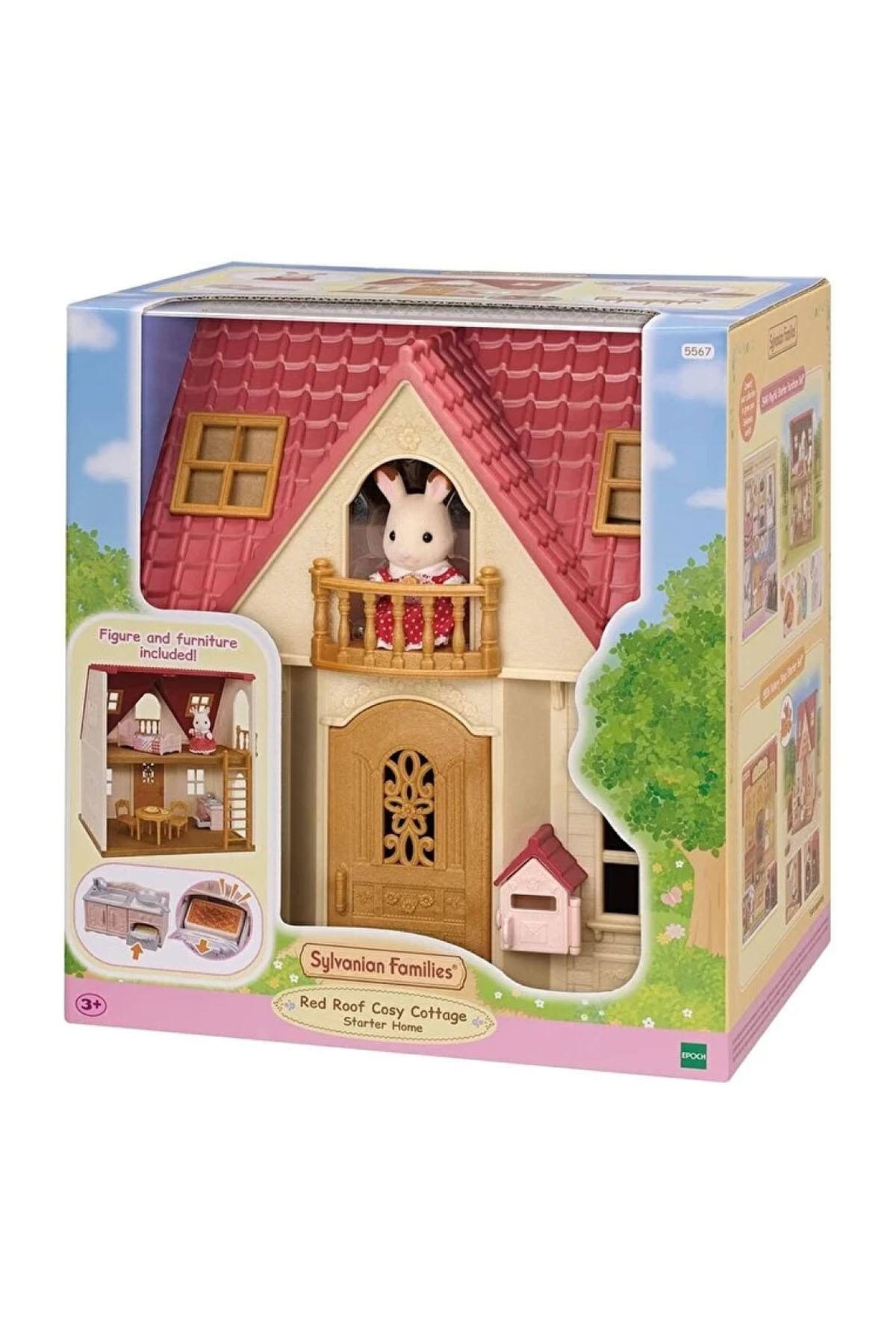 Sylvanian Families Kırmızı Çatılı Başlangıç Evi Oyun Seti