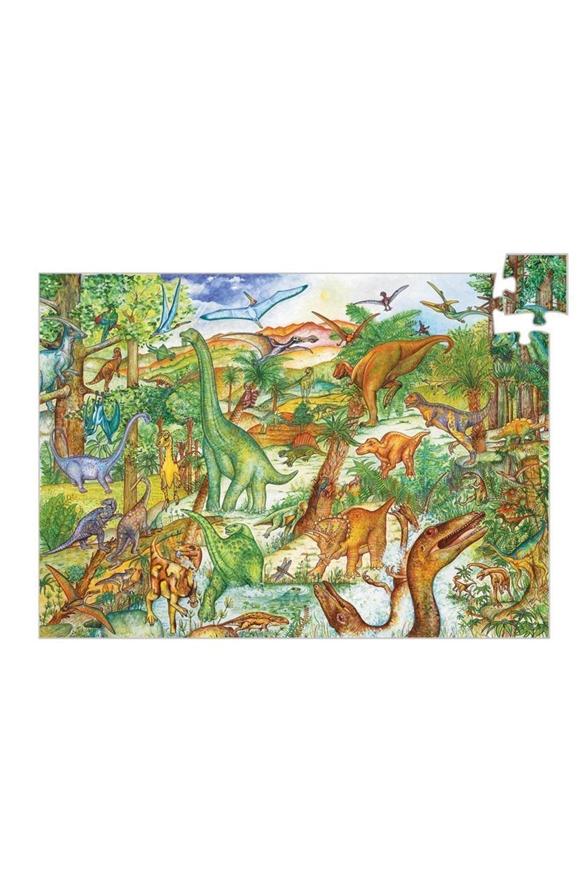 Djeco Dev Puzzle 100 Parça/ Dinosaurs