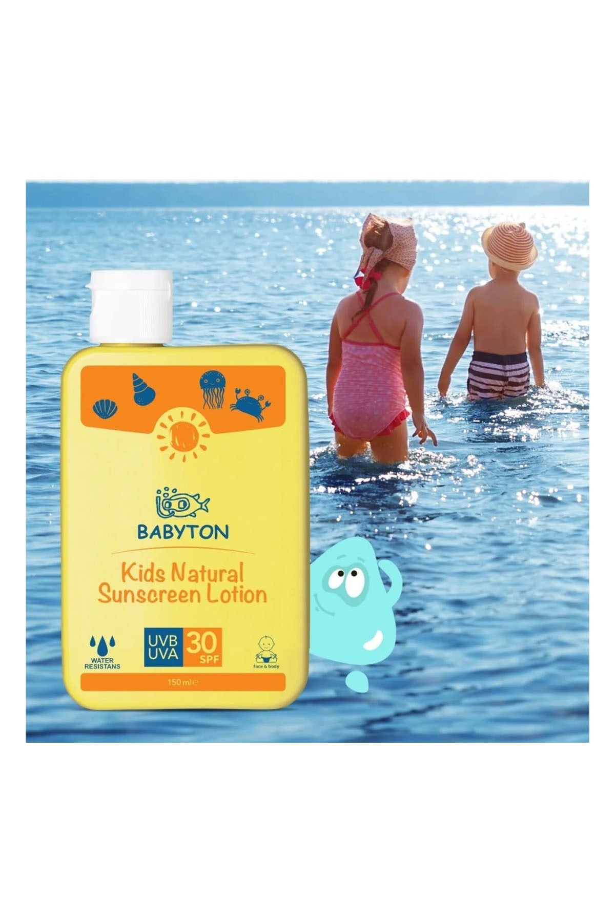 Babyton Bebek ve Çocuklar İçin Doğal Güneş Koruyucu Krem 150 ML