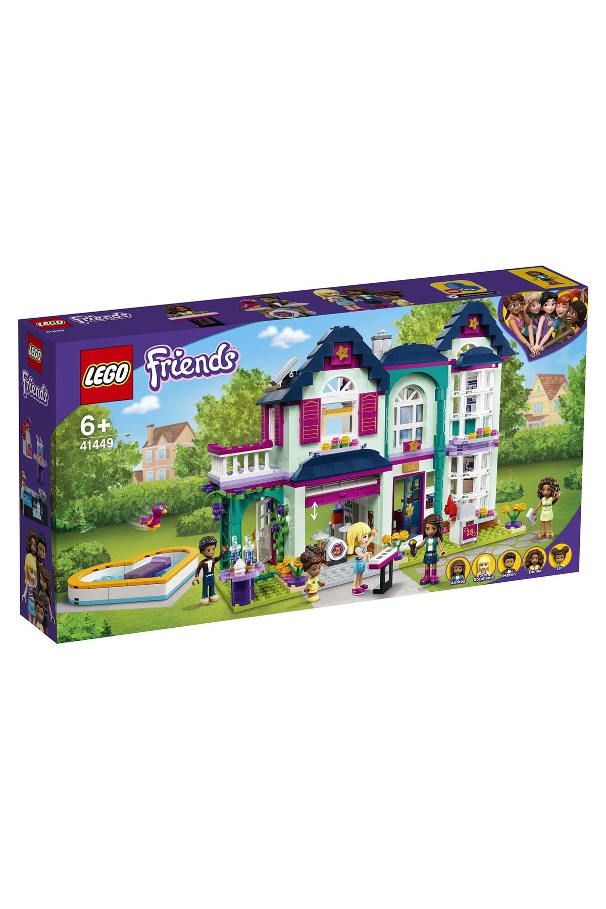 Lego Friends Andrea'nın Aile Evi Yapım Seti 41449