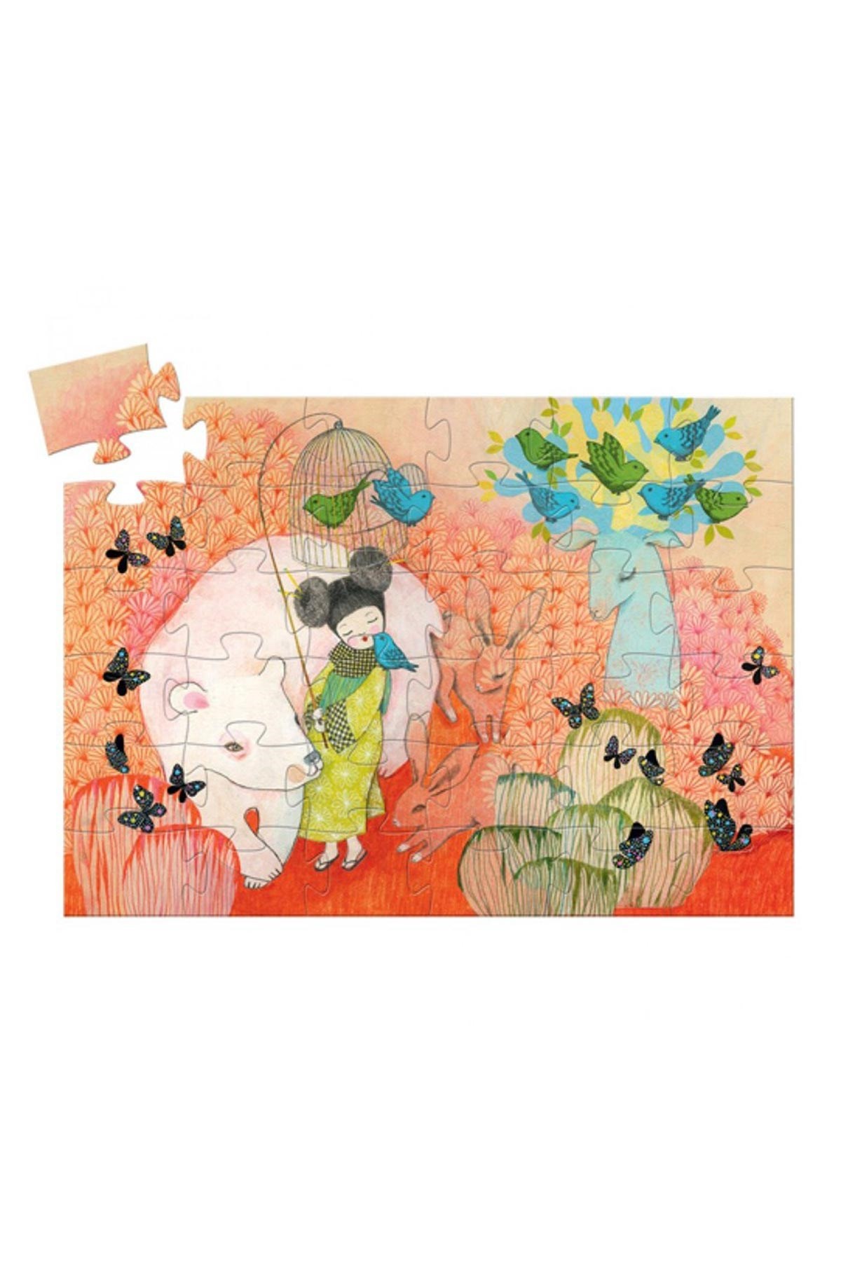 Djeco Dekoratif Puzzle 36 Parça/Japon Prenses