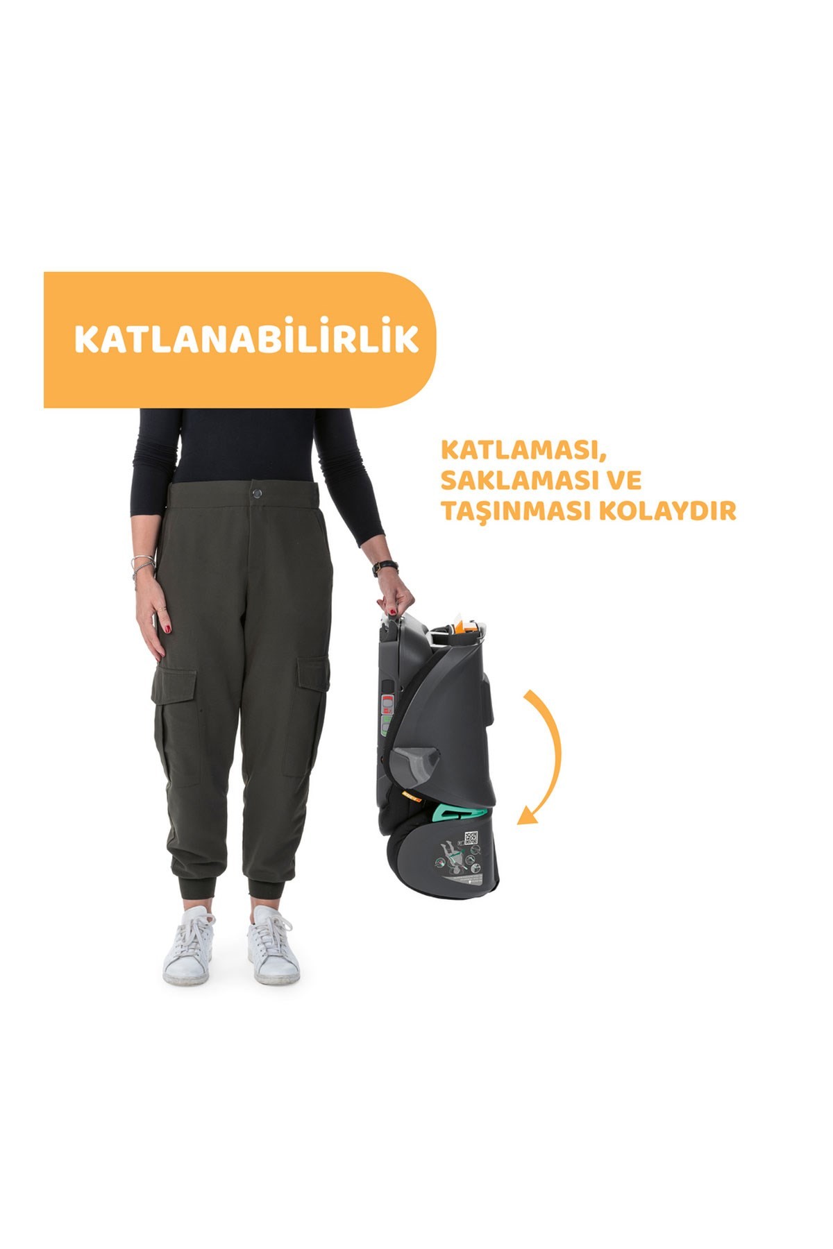 Chicco Fold&Go I-Size Bebek Oto Koltuğu Ink Air