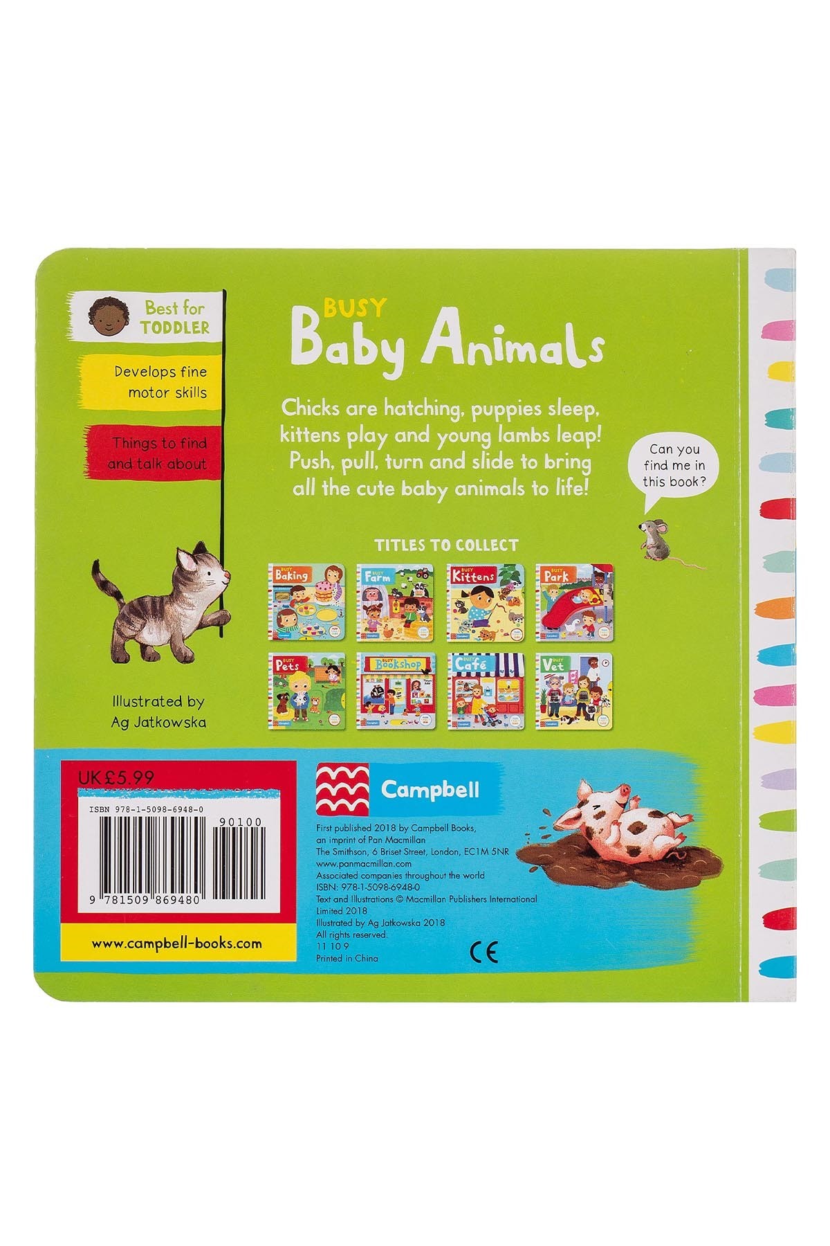 Pan Macmillan Busy Baby Animals