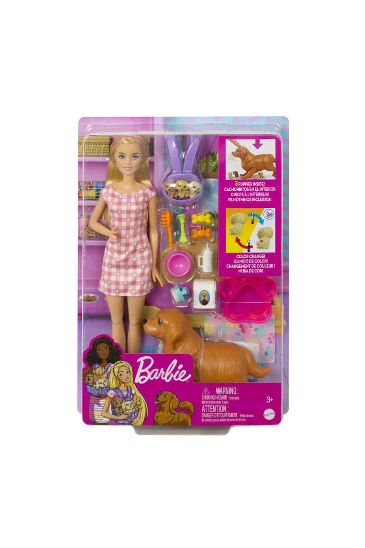 Barbie ve Yeni Doğan Köpekler Oyun Seti