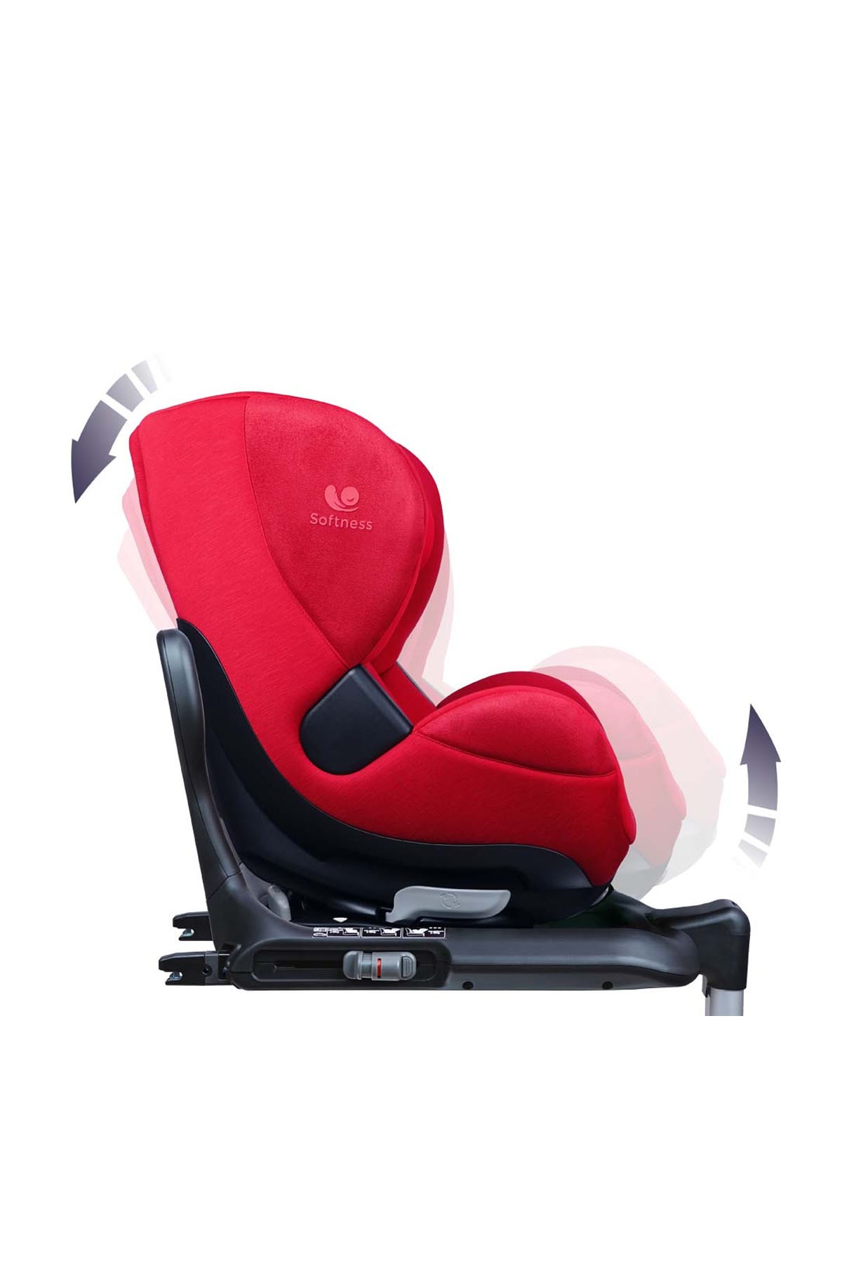 Renolux Gaia I-Size Softness Isofix 40-105 cm (0-18 Kg) Oto Koltuğu Kırmızı