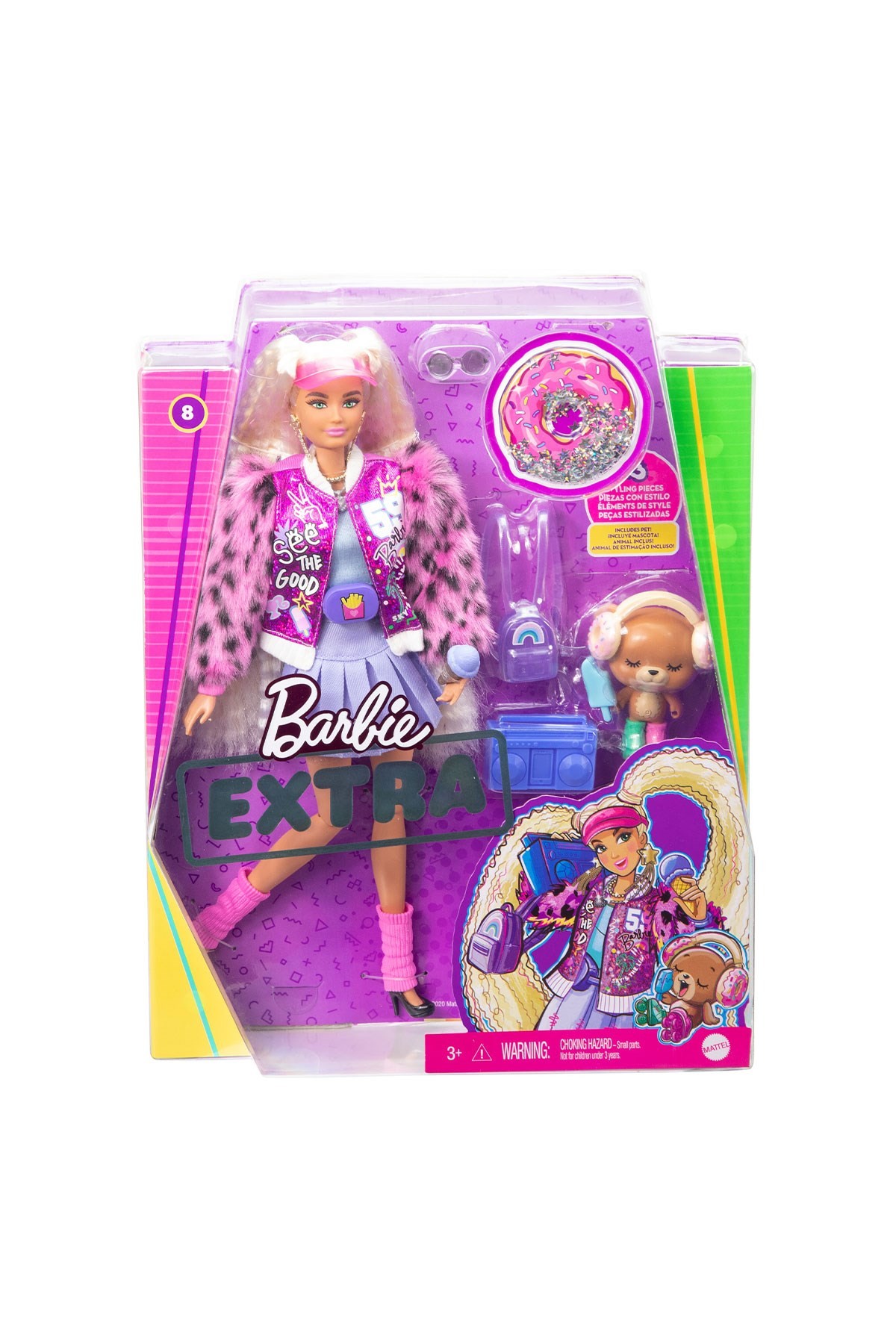 Barbie Extra Pembe Şapkalı Bebek GYJ77