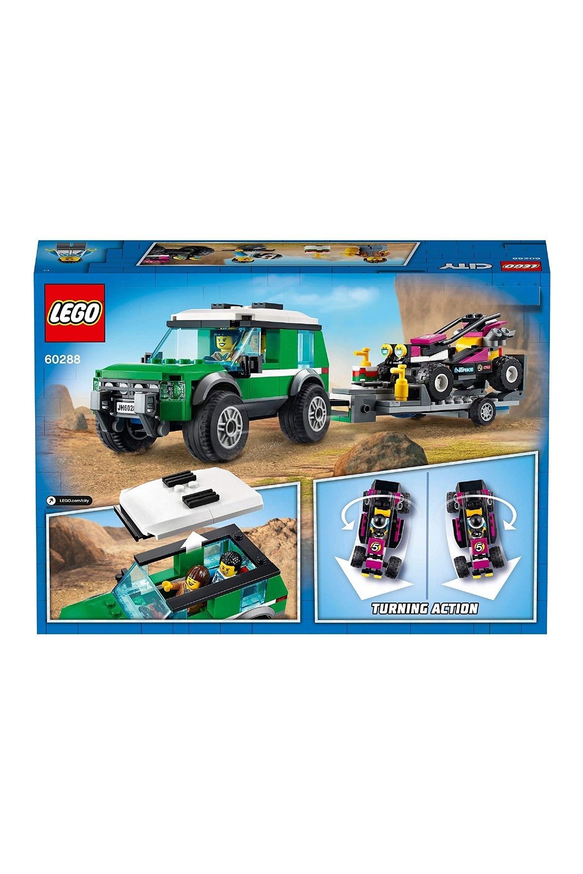 LEGO City Yarış Arabası Taşıma Aracı 210 Parça